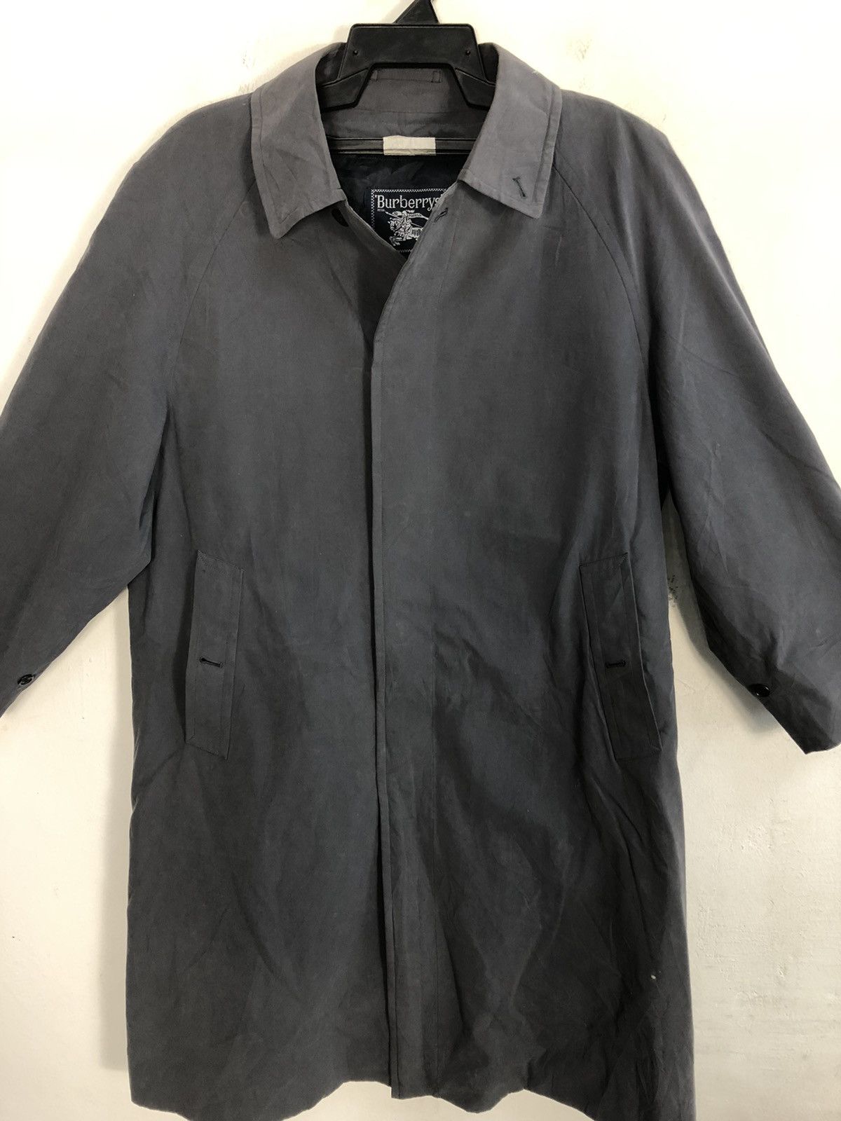 Burberry × Designer Hype 90s Burberrys London Trench Coat Parka Jacket Checked Size US L / EU 52-54 / 3 - 3 Thumbnail