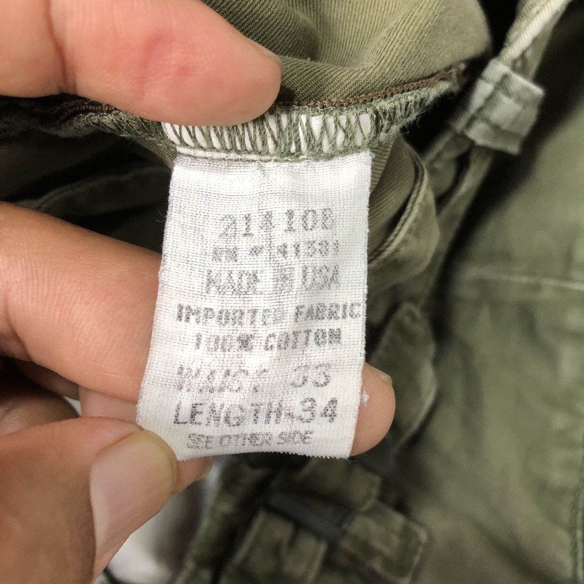 Polo Ralph Lauren Vintage Polo Ralph Lauren Army Zipper Tactical Cargo Pant Size US 33 - 23 Thumbnail