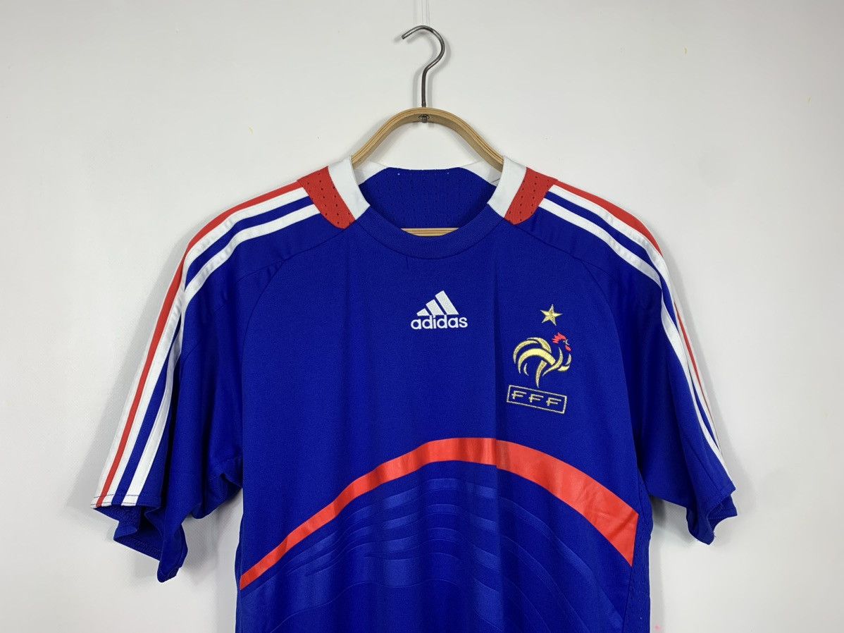 Adidas ADIDAS FRANCE 2008 HOME SOOCER JERSEY T-SHIRT VINTAGE Size US XL / EU 56 / 4 - 2 Thumbnail