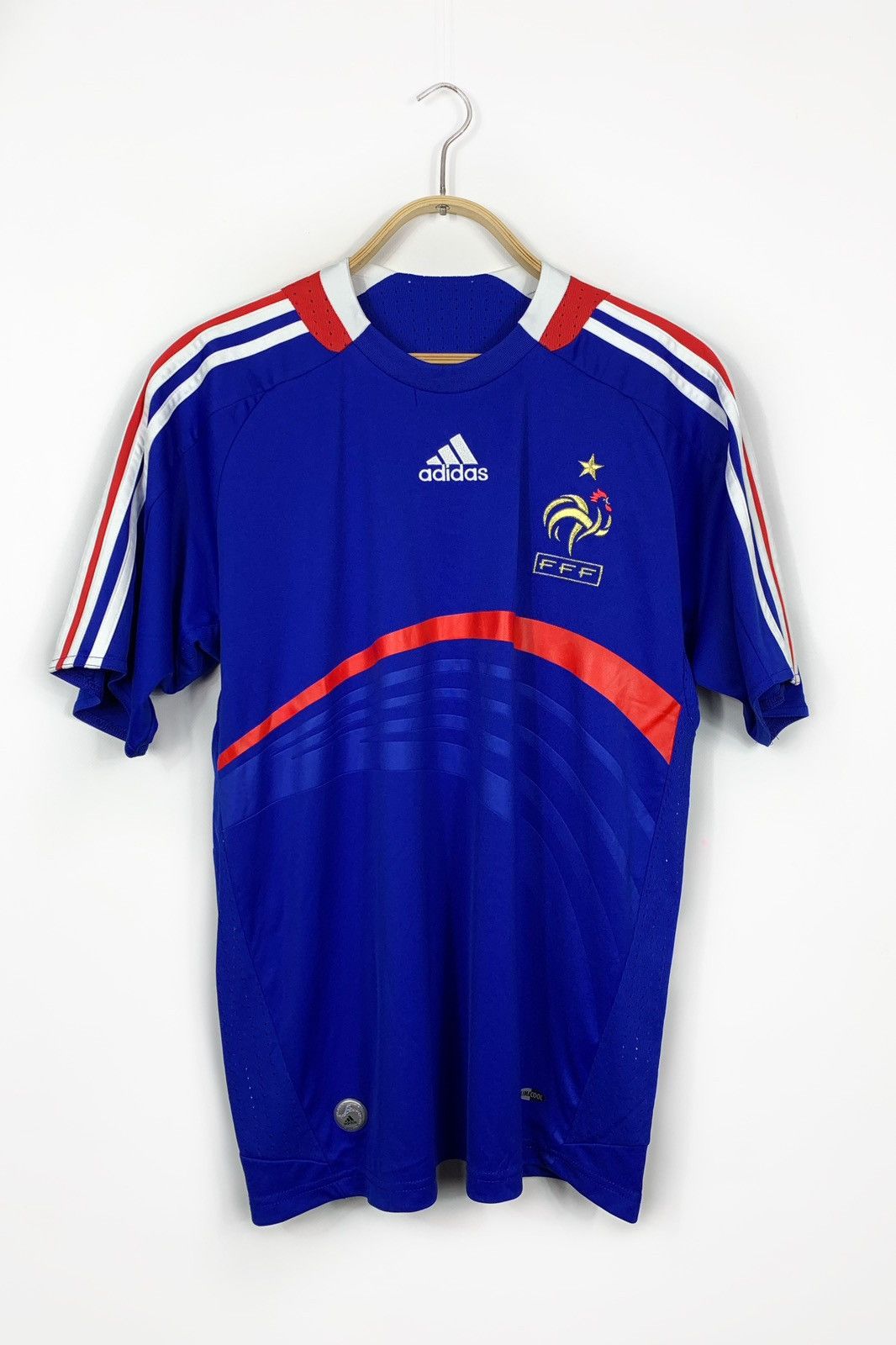 Adidas ADIDAS FRANCE 2008 HOME SOOCER JERSEY T-SHIRT VINTAGE Size US XL / EU 56 / 4 - 1 Thumbnail