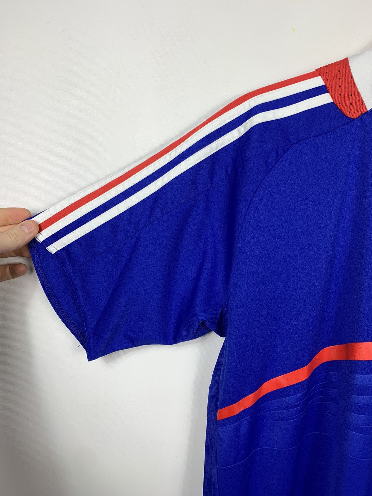 Adidas ADIDAS FRANCE 2008 HOME SOOCER JERSEY T-SHIRT VINTAGE Size US XL / EU 56 / 4 - 8 Thumbnail