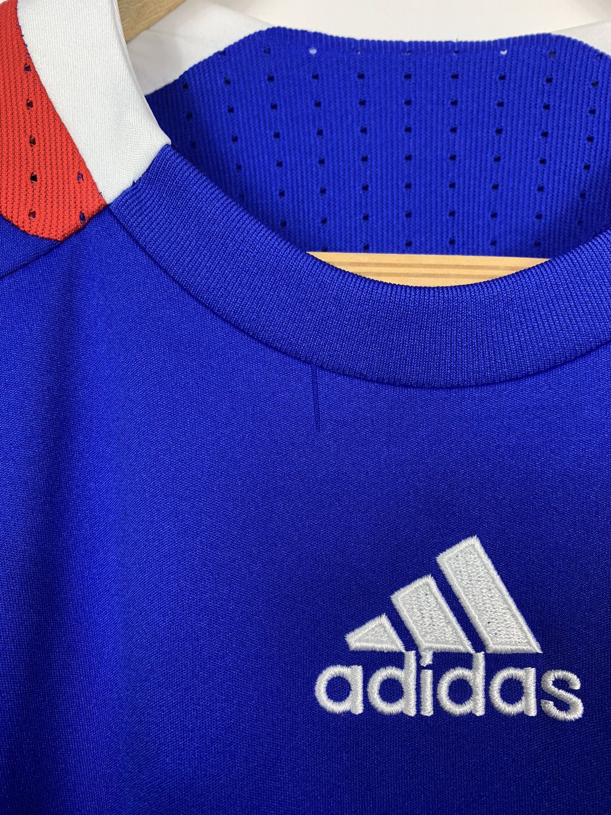 Adidas ADIDAS FRANCE 2008 HOME SOOCER JERSEY T-SHIRT VINTAGE Size US XL / EU 56 / 4 - 11 Thumbnail