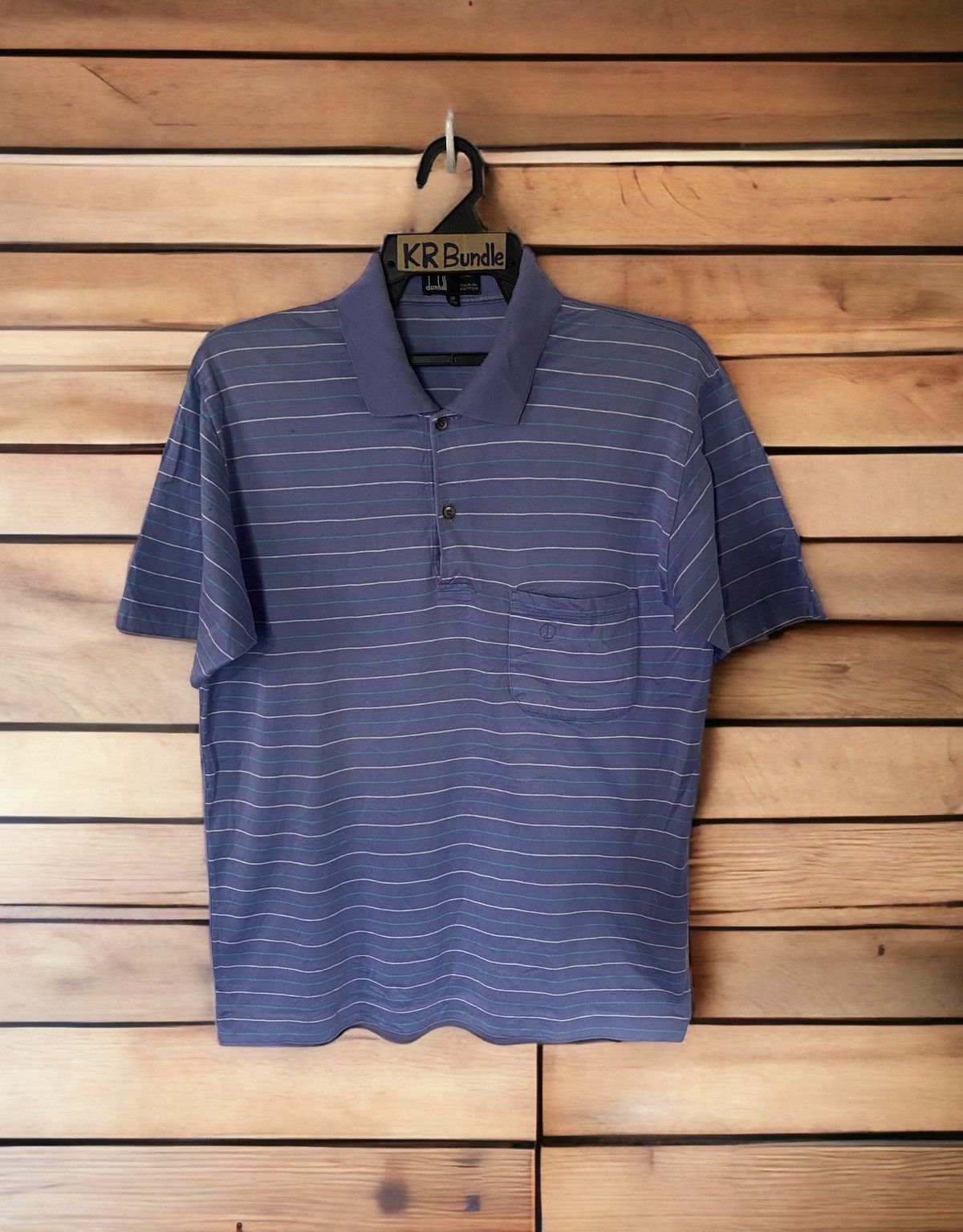 Alfred Dunhill Vintage Dunhill Made In Italy Polo Shirt Size US M / EU 48-50 / 2 - 1 Thumbnail