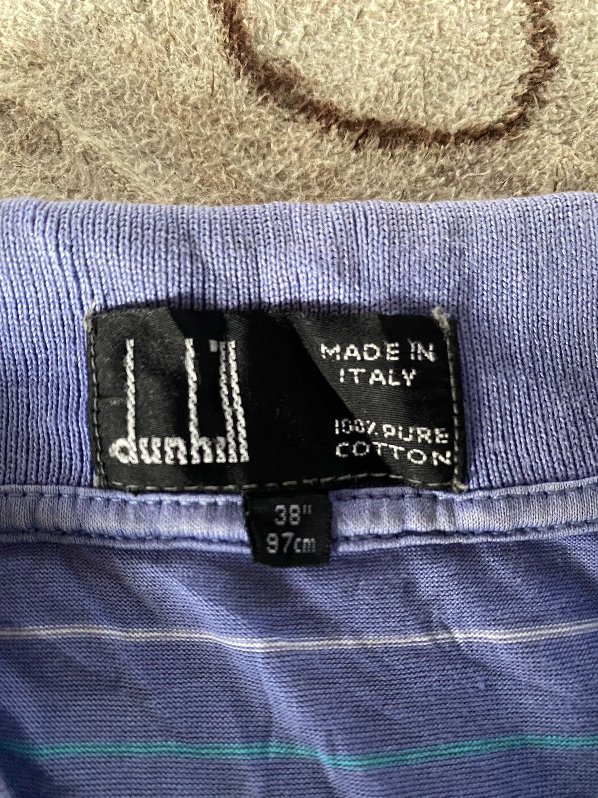 Alfred Dunhill Vintage Dunhill Made In Italy Polo Shirt Size US M / EU 48-50 / 2 - 5 Thumbnail
