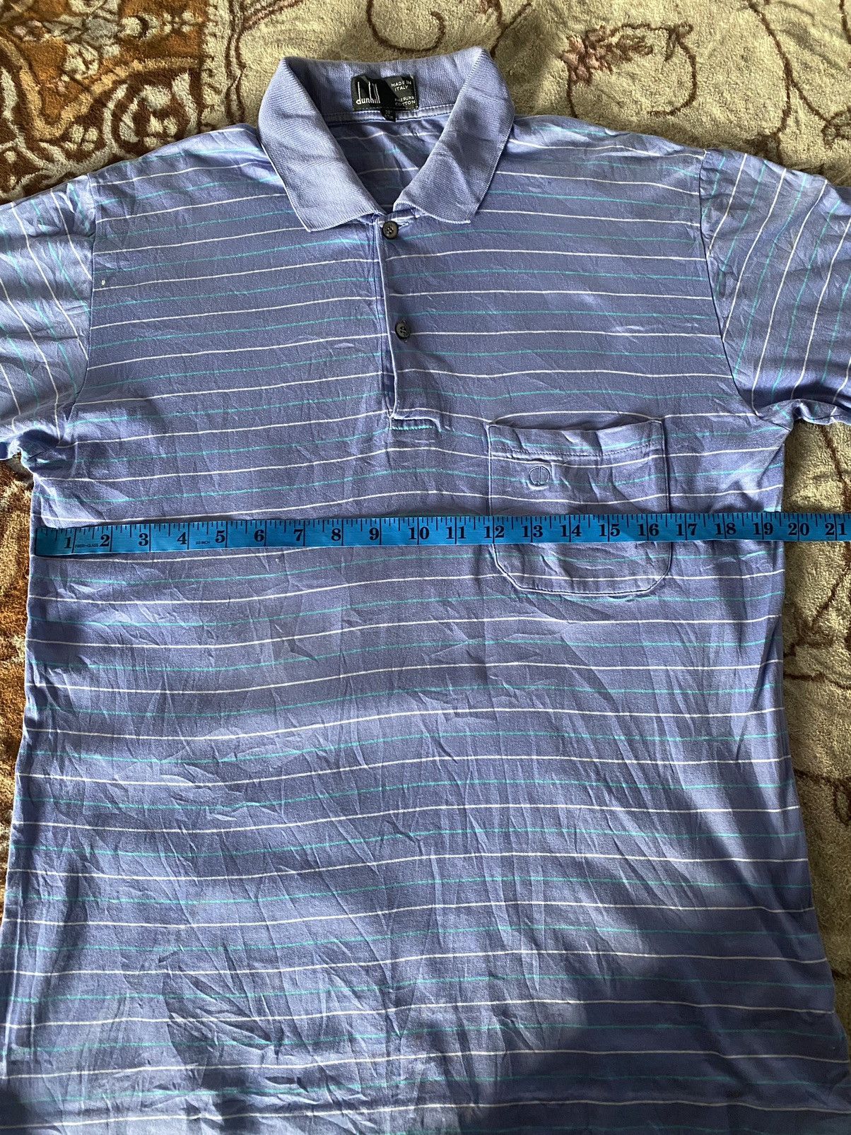 Alfred Dunhill Vintage Dunhill Made In Italy Polo Shirt Size US M / EU 48-50 / 2 - 8 Thumbnail