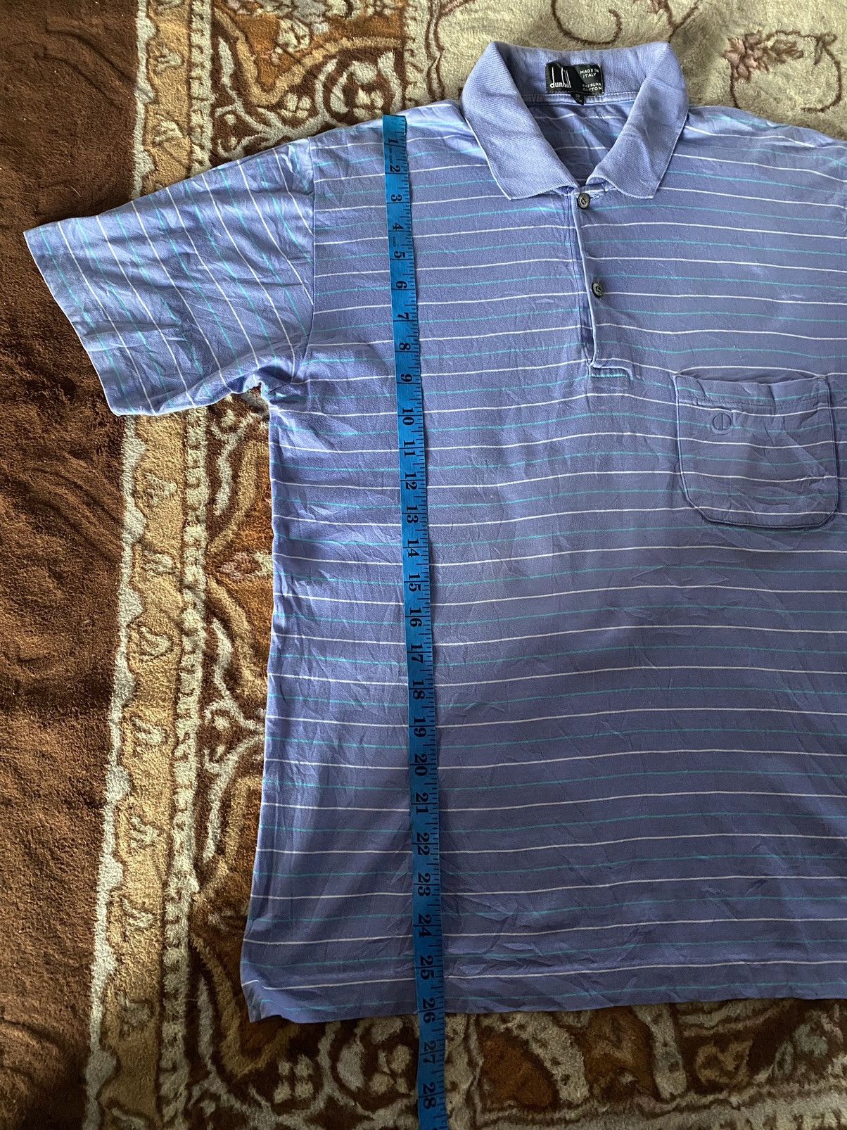 Alfred Dunhill Vintage Dunhill Made In Italy Polo Shirt Size US M / EU 48-50 / 2 - 9 Thumbnail