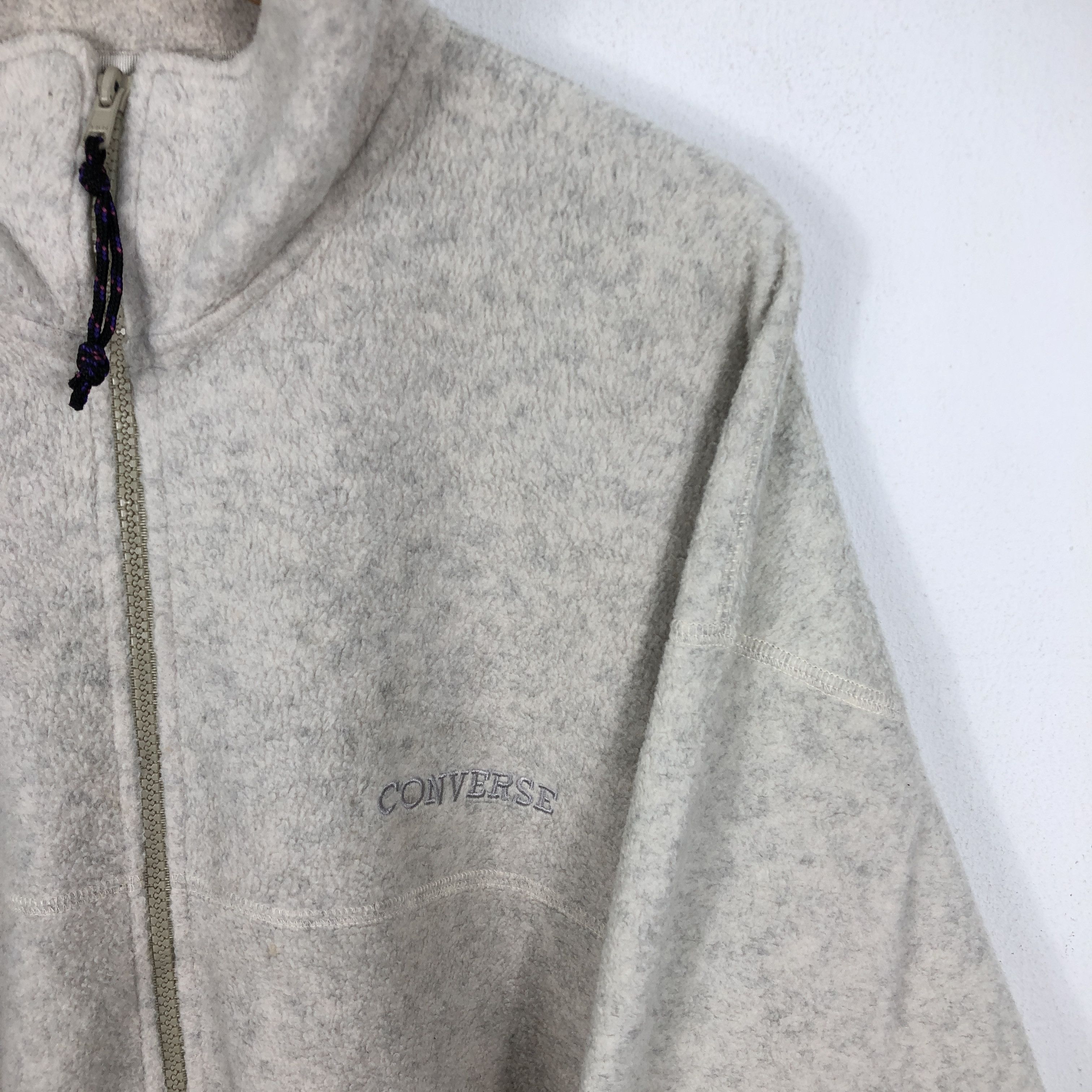 Converse × Vintage Vintage Converse Fleece Sweater Size US L / EU 52-54 / 3 - 3 Thumbnail