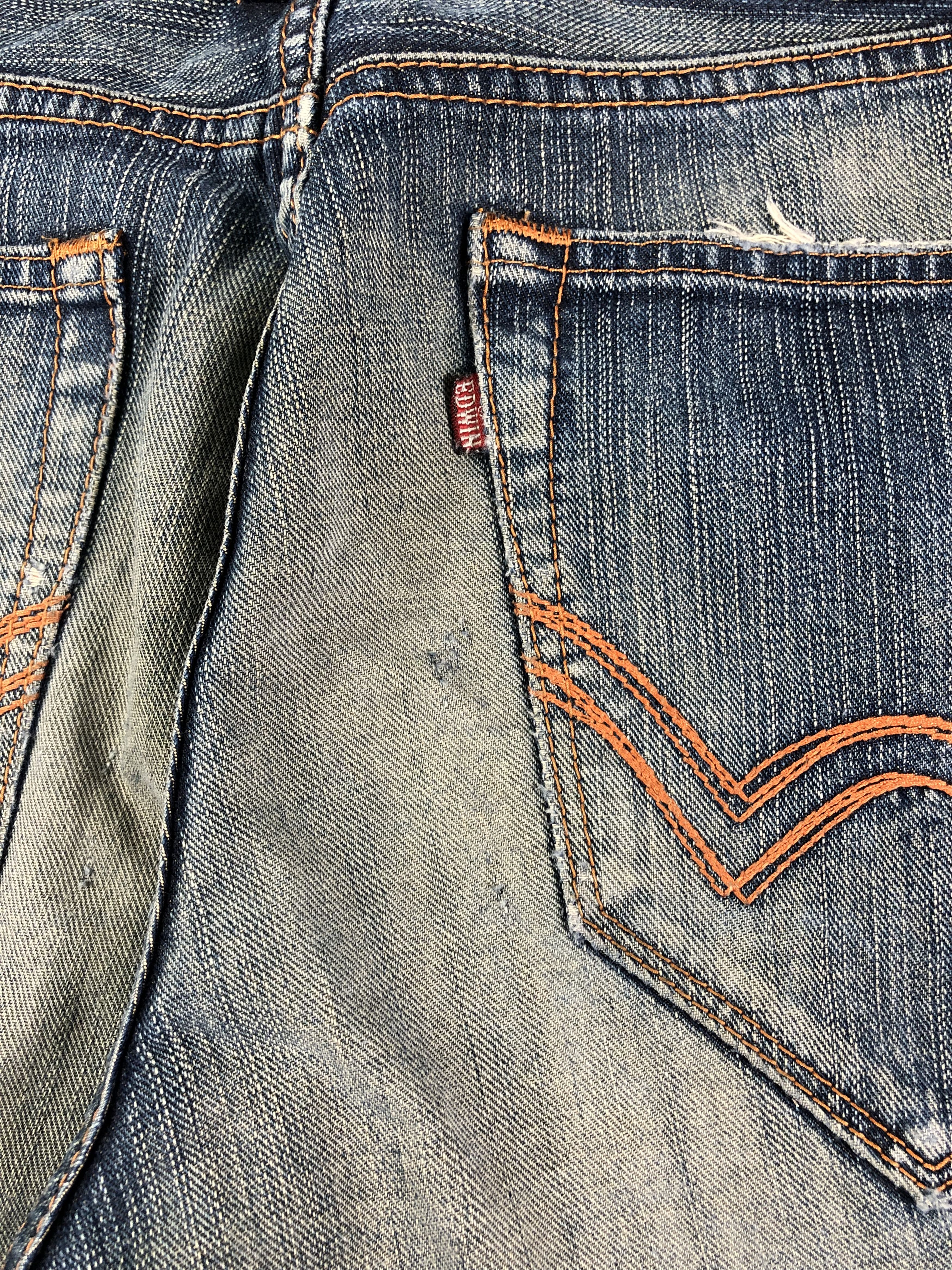 Other Wash Blue Edwin Denim Jeans 32x31.5 Size US 32 / EU 48 - 13 Thumbnail