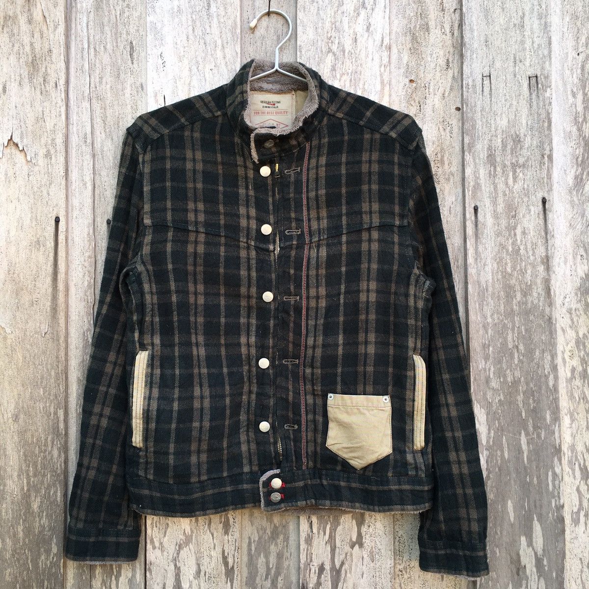 Vintage Vintage Ball Zip Up Button Flannel Jacket Size US M / EU 48-50 / 2 - 1 Thumbnail