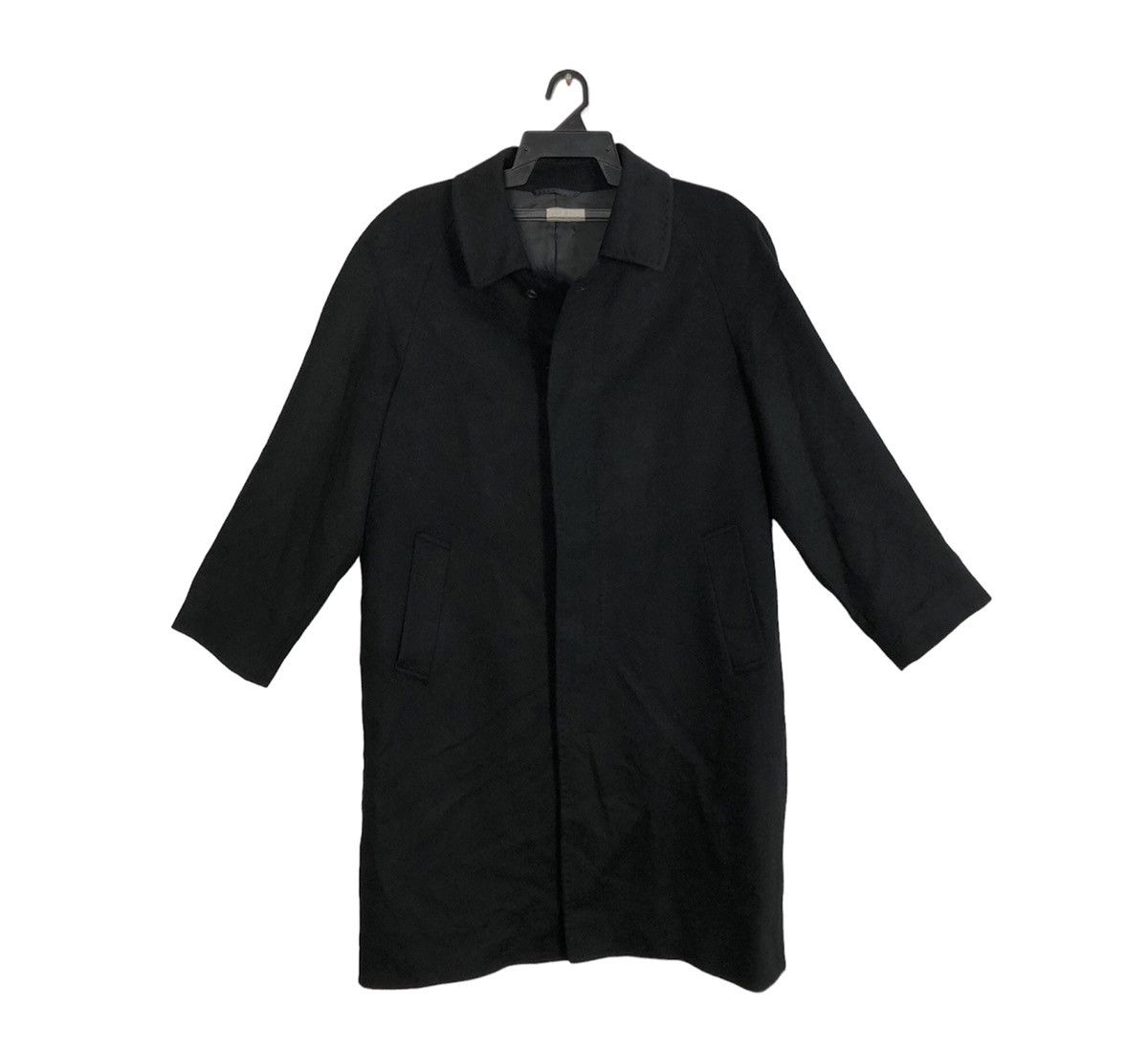 image of 90's Francois Ier Pierre Balmain Paris Long Jacket in Black, Men's (Size Large)