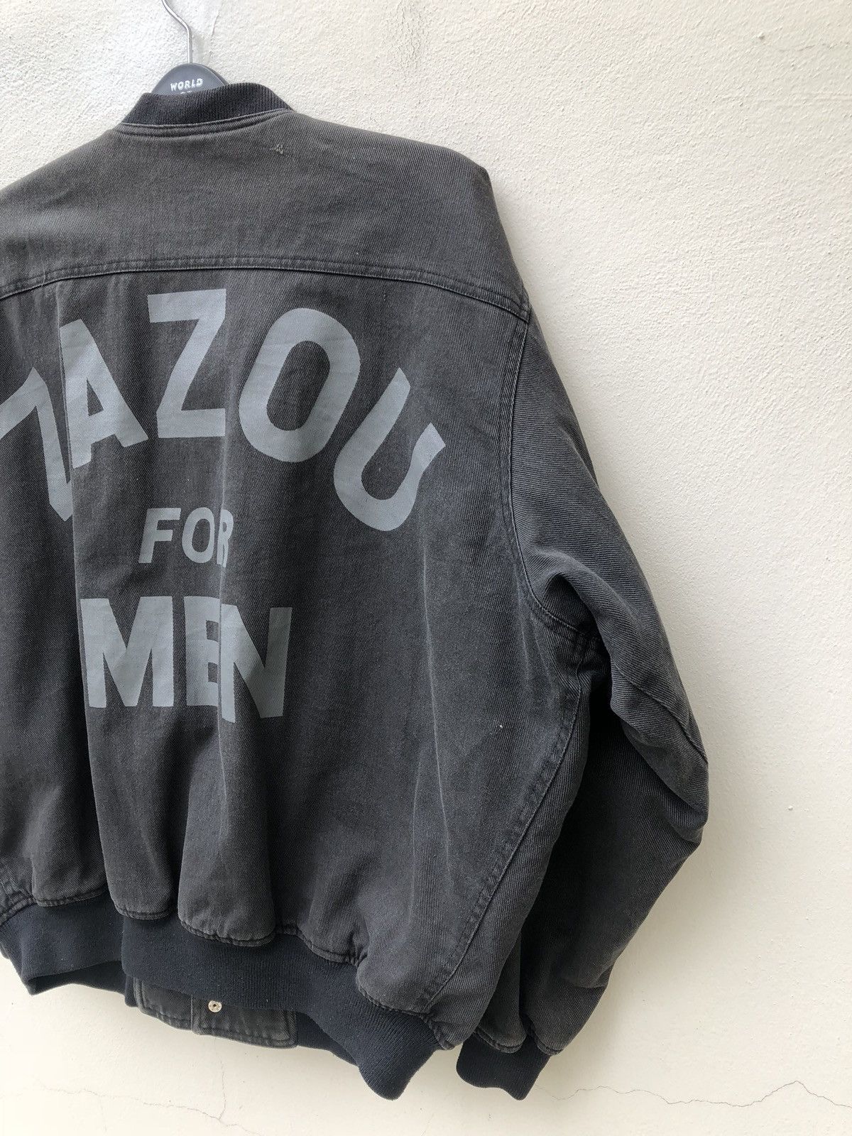 Johnbull 80s John Bull ZAZOU For Men Japan Spell Out Oversize Bomber Size US L / EU 52-54 / 3 - 3 Thumbnail