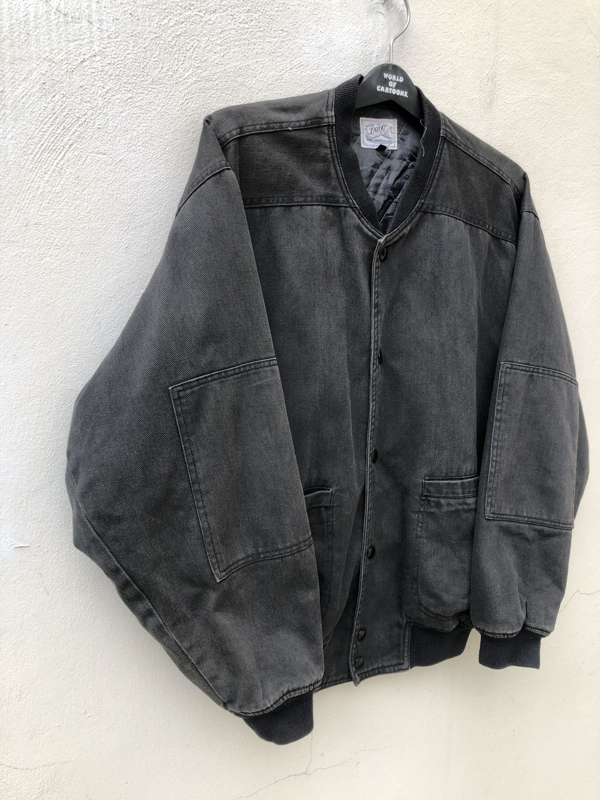Johnbull 80s John Bull ZAZOU For Men Japan Spell Out Oversize Bomber Size US L / EU 52-54 / 3 - 6 Thumbnail