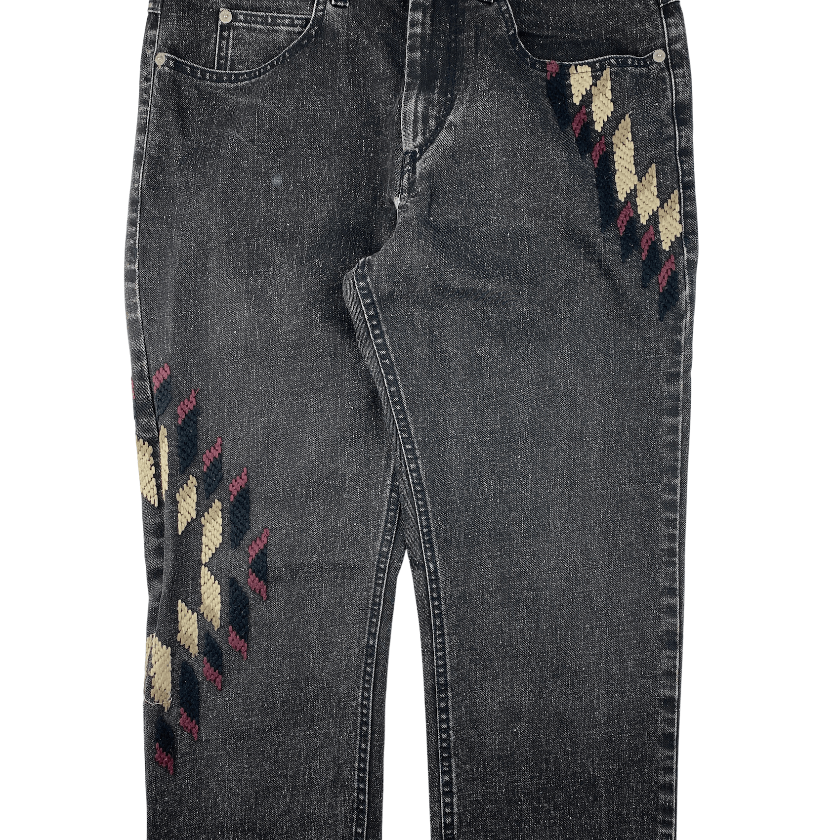 Isabel Marant Isabel Marant Grey Embroidered Jeans Size US 30 / EU 46 - 4 Thumbnail