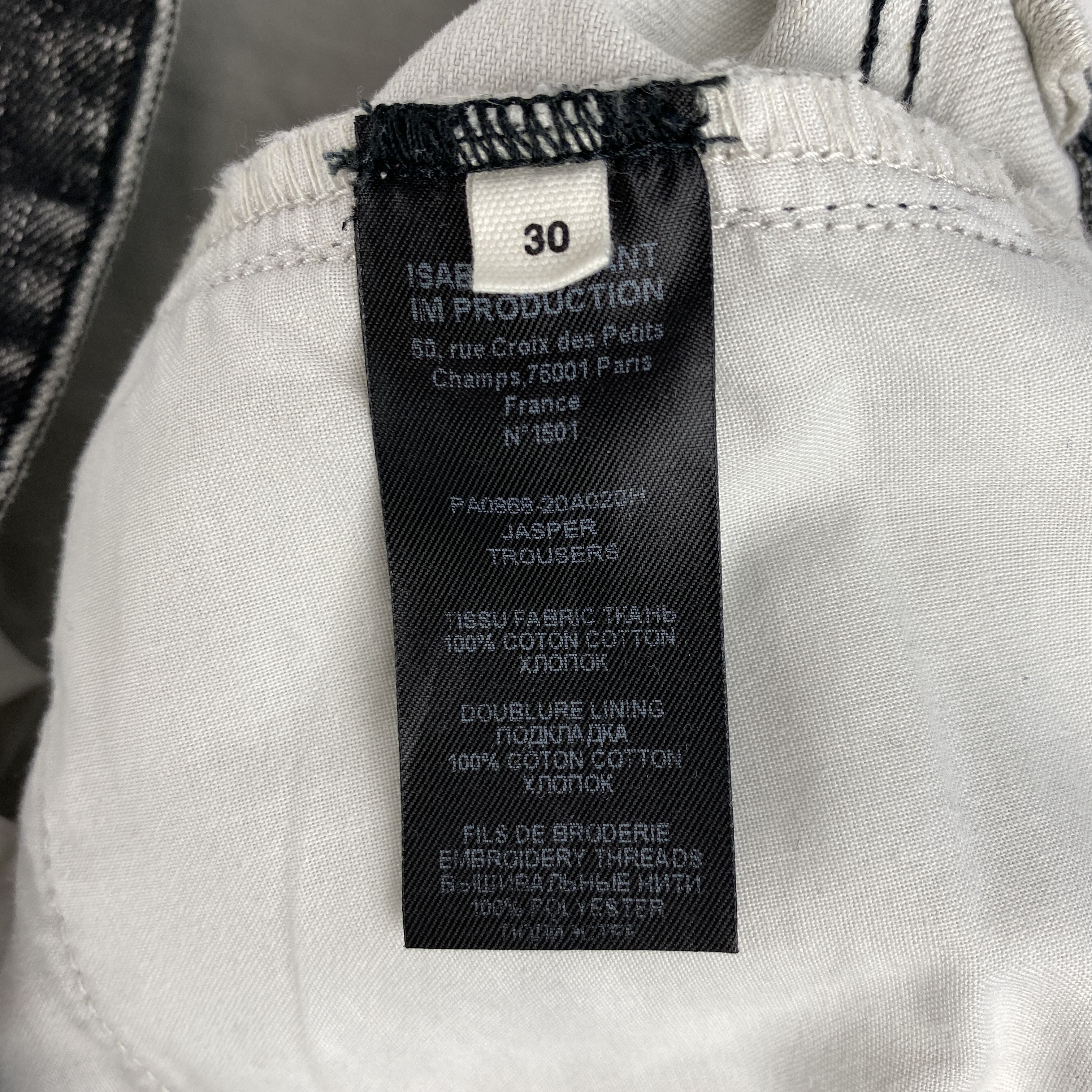 Isabel Marant Isabel Marant Grey Embroidered Jeans Size US 30 / EU 46 - 7 Thumbnail