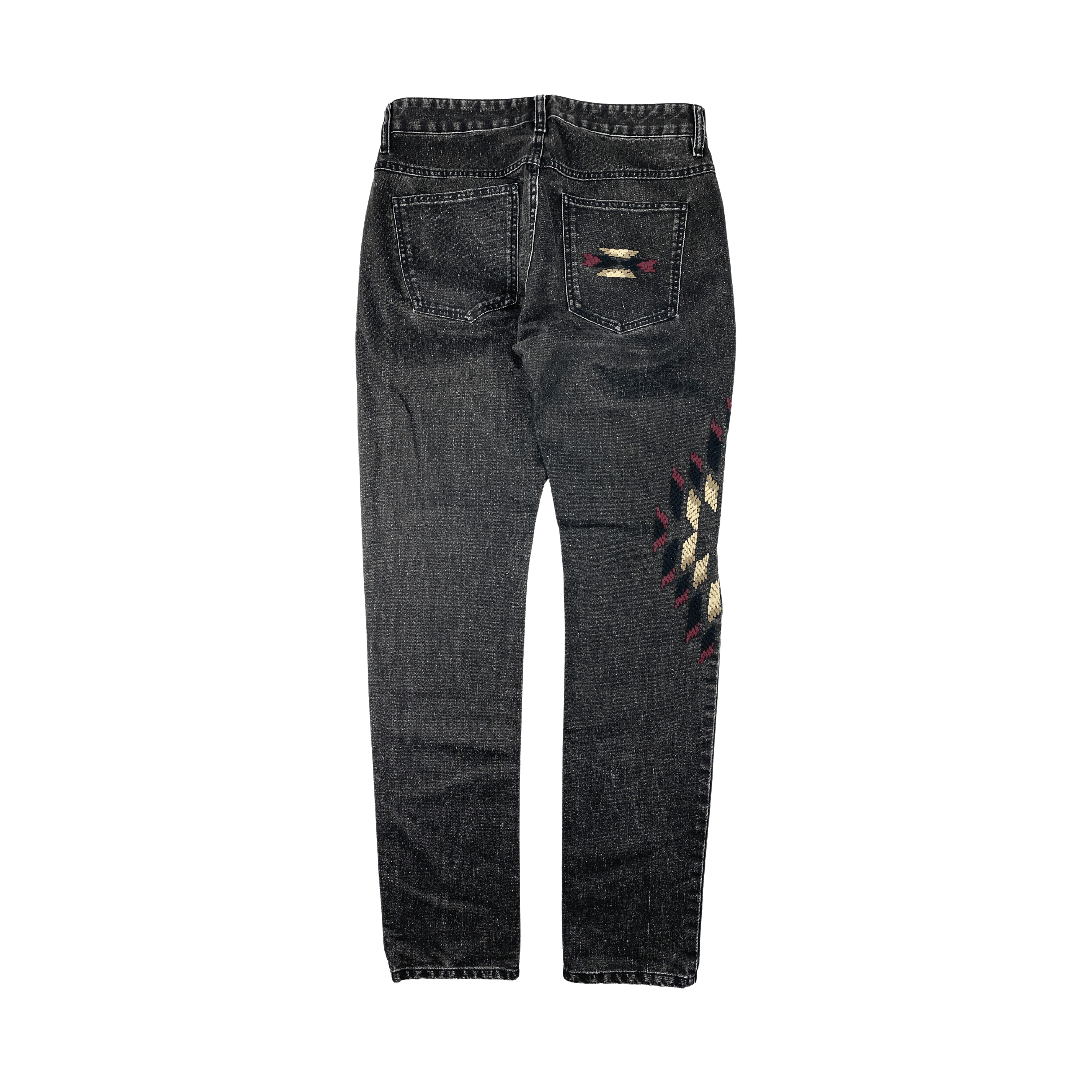 Isabel Marant Isabel Marant Grey Embroidered Jeans Size US 30 / EU 46 - 3 Thumbnail
