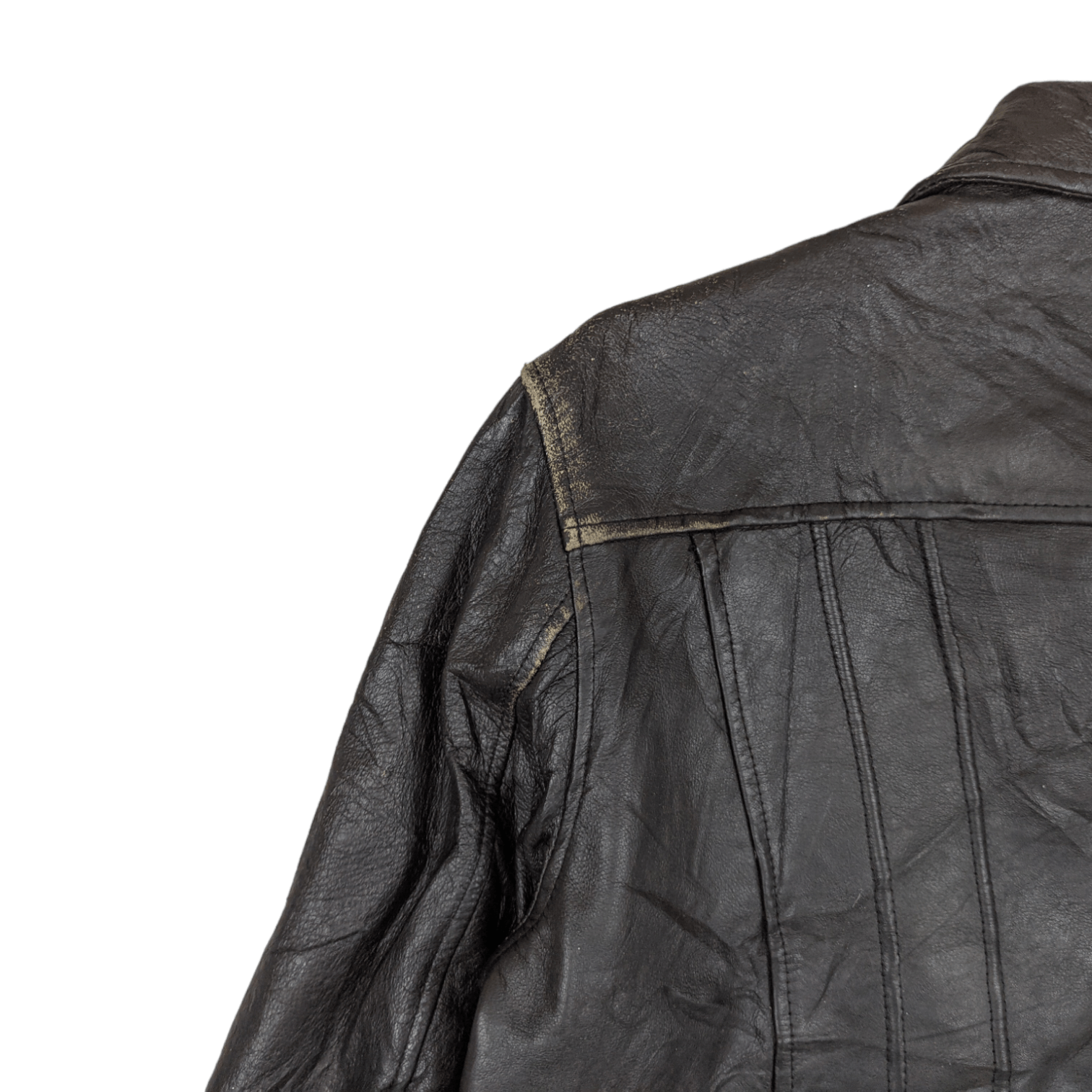 Japanese Brand Vintage H & H LEATHER Sportswear Leather Jacket Size M / US 6-8 / IT 42-44 - 11 Thumbnail