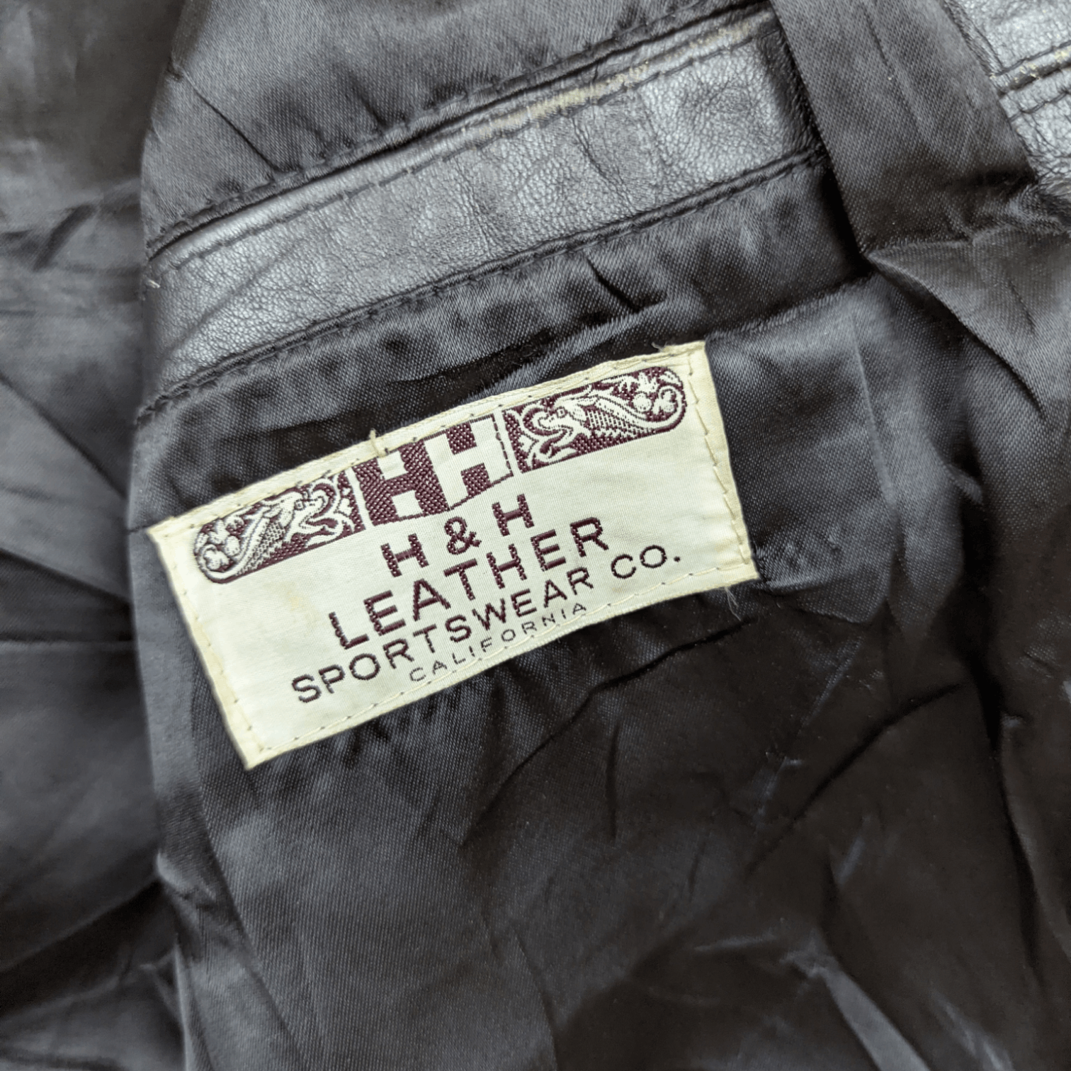 Japanese Brand Vintage H & H LEATHER Sportswear Leather Jacket Size M / US 6-8 / IT 42-44 - 14 Thumbnail