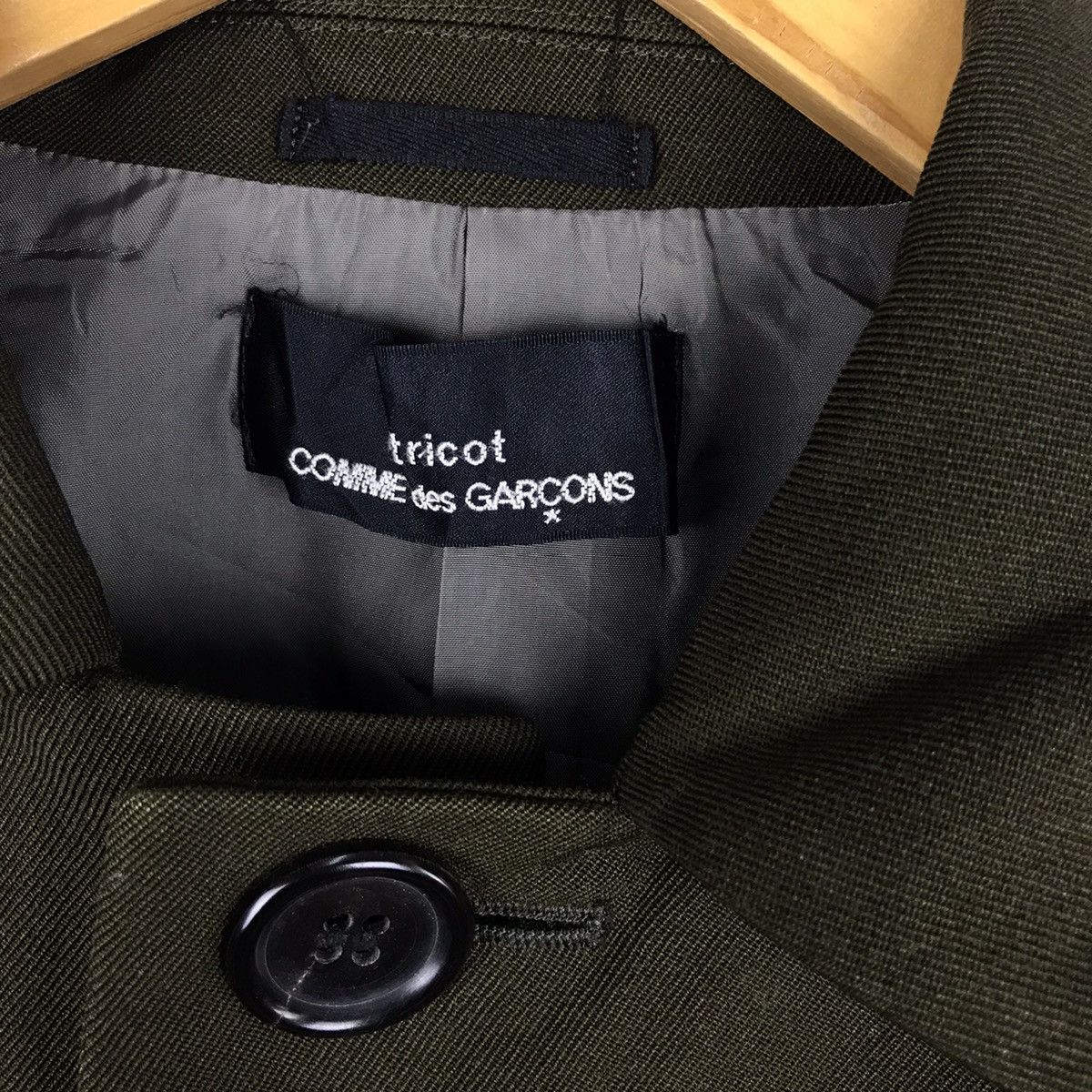 Comme des Garcons Vintage Tricot Comme des Garcons Green Jacket Size US M / EU 48-50 / 2 - 4 Thumbnail