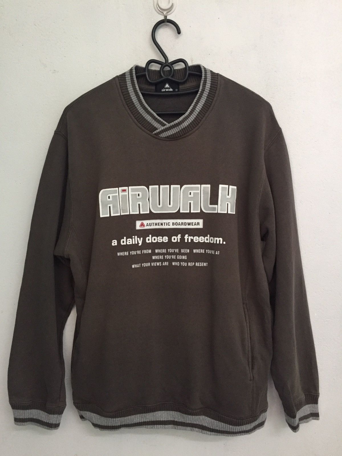 image of Faded Airwalk Big Logo Sweatshirt, Men's (Size Medium)