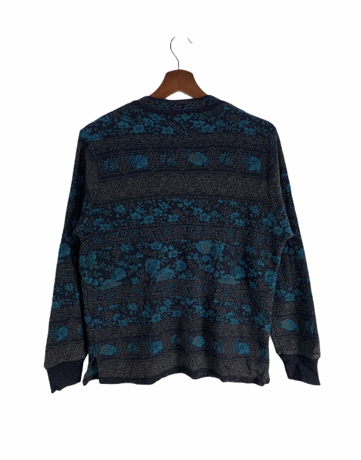 Japanese Brand PURSUIT DE IDEAL Fullprint Floral Art Knit Cardigan Sweater Size S / US 4 / IT 40 - 2 Thumbnail