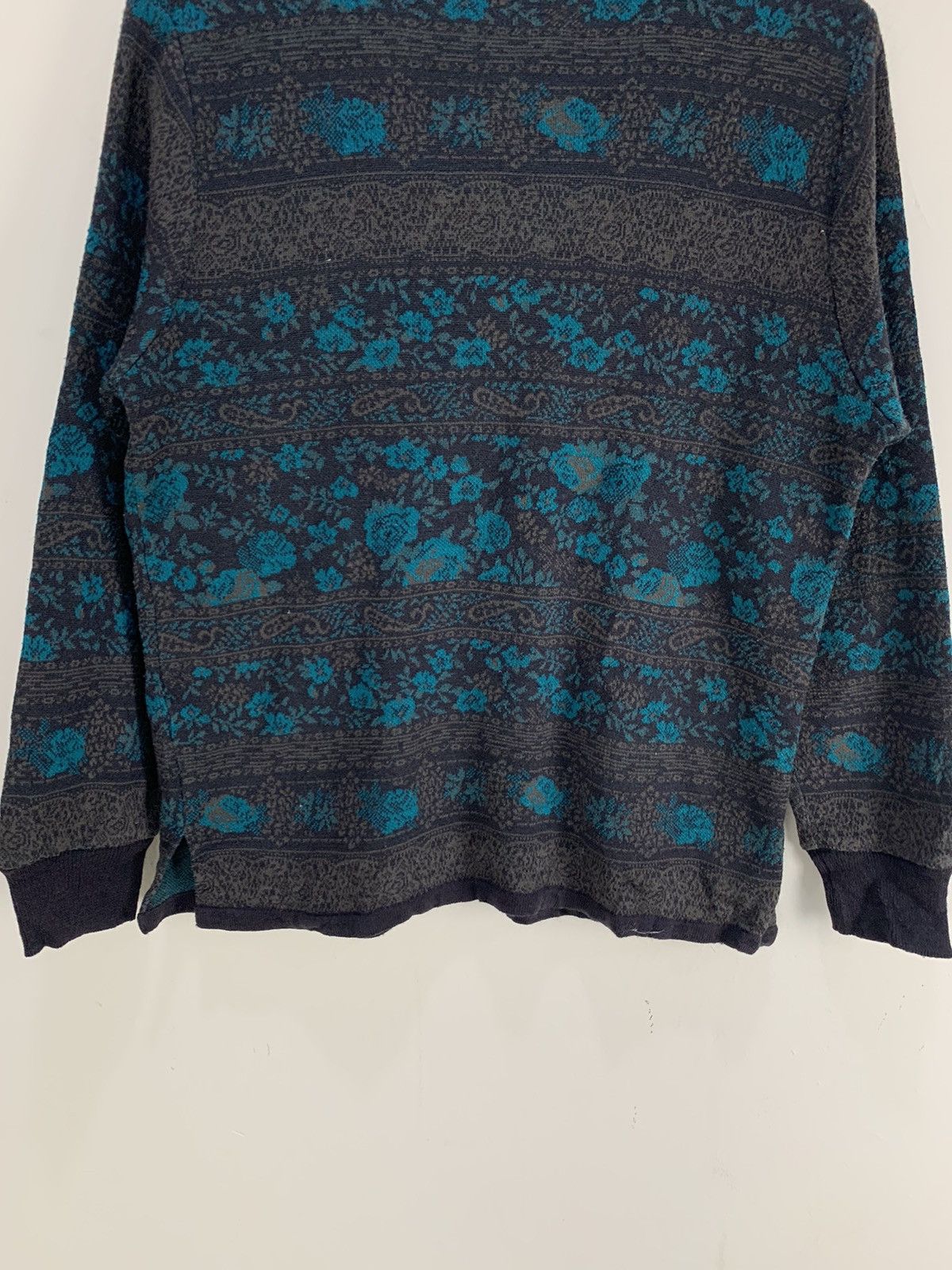 Japanese Brand PURSUIT DE IDEAL Fullprint Floral Art Knit Cardigan Sweater Size S / US 4 / IT 40 - 14 Thumbnail