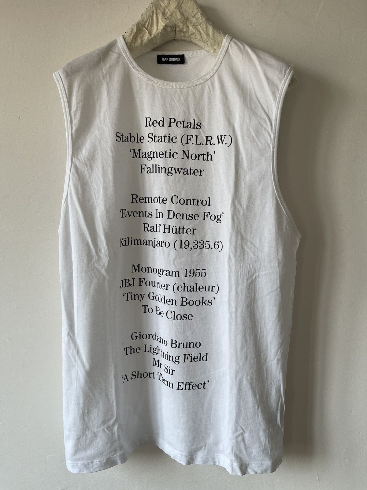 Raf Simons Raf Simons Graphic Lettering Tank Top Size US XS / EU 42 / 0 - 2 Thumbnail