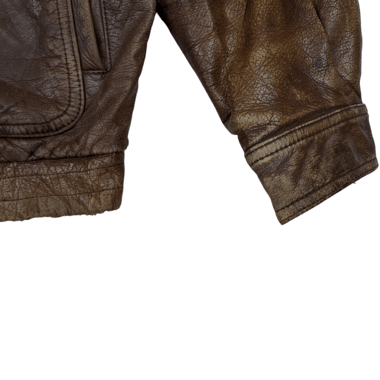 Japanese Brand Vintage Japan LUAU Atsukawa Shioji Winter Leather Jacket Size US M / EU 48-50 / 2 - 11 Thumbnail