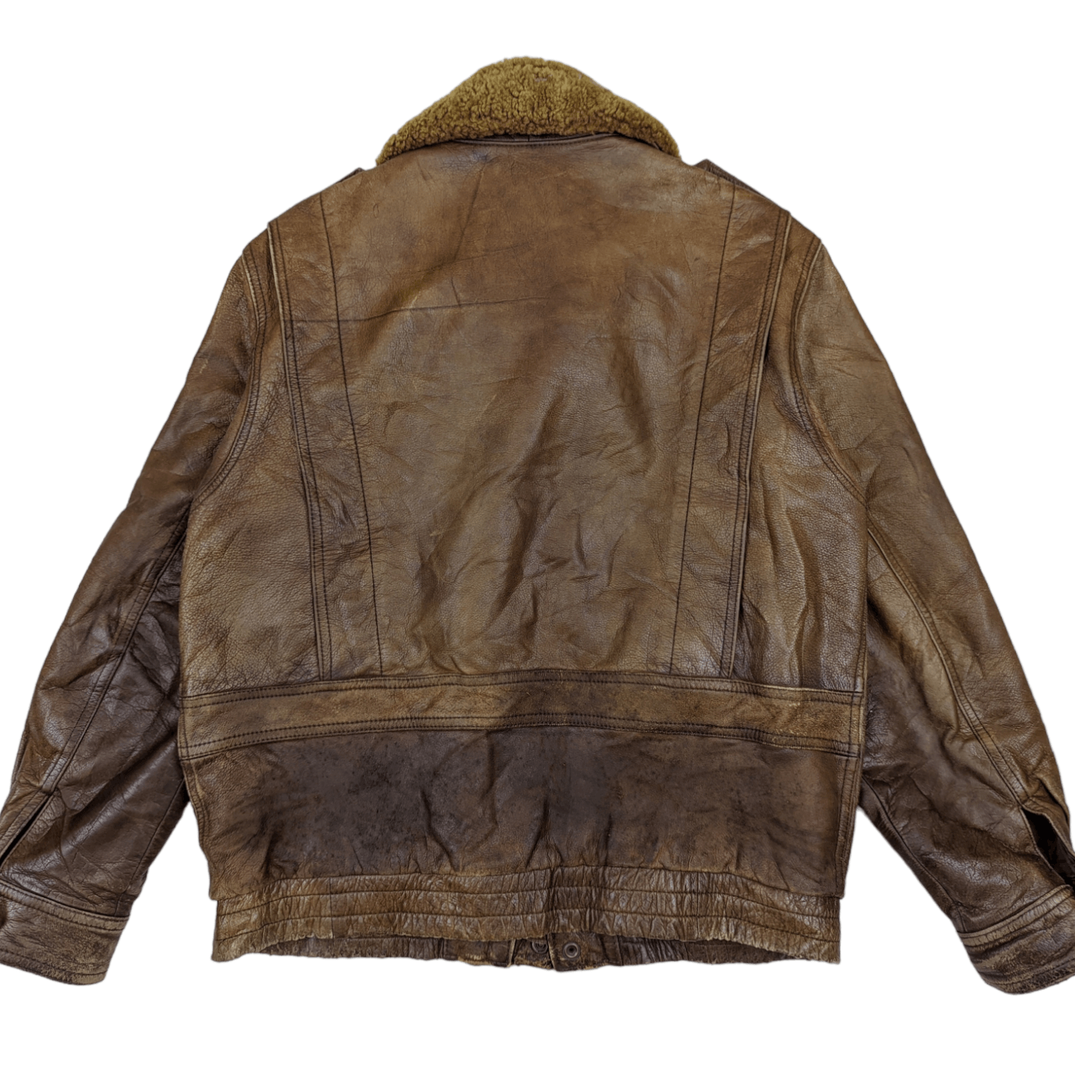 Japanese Brand Vintage Japan LUAU Atsukawa Shioji Winter Leather Jacket Size US M / EU 48-50 / 2 - 7 Thumbnail