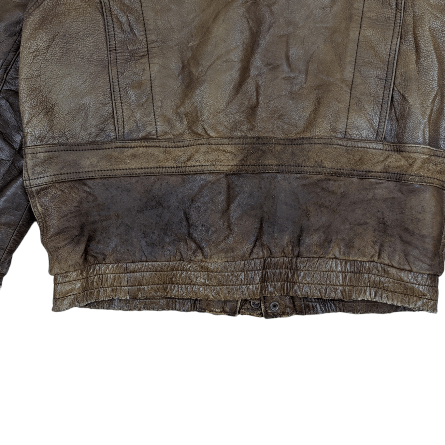 Japanese Brand Vintage Japan LUAU Atsukawa Shioji Winter Leather Jacket Size US M / EU 48-50 / 2 - 12 Thumbnail