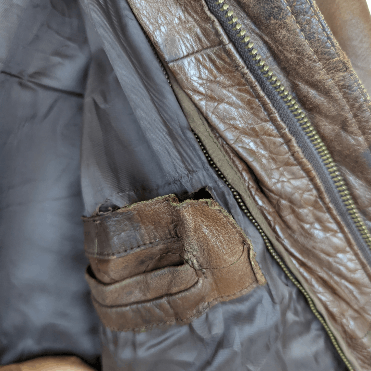 Japanese Brand Vintage Japan LUAU Atsukawa Shioji Winter Leather Jacket Size US M / EU 48-50 / 2 - 13 Thumbnail