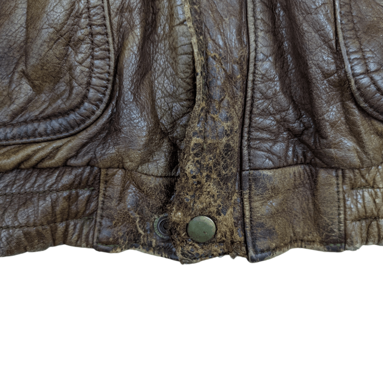 Japanese Brand Vintage Japan LUAU Atsukawa Shioji Winter Leather Jacket Size US M / EU 48-50 / 2 - 10 Thumbnail
