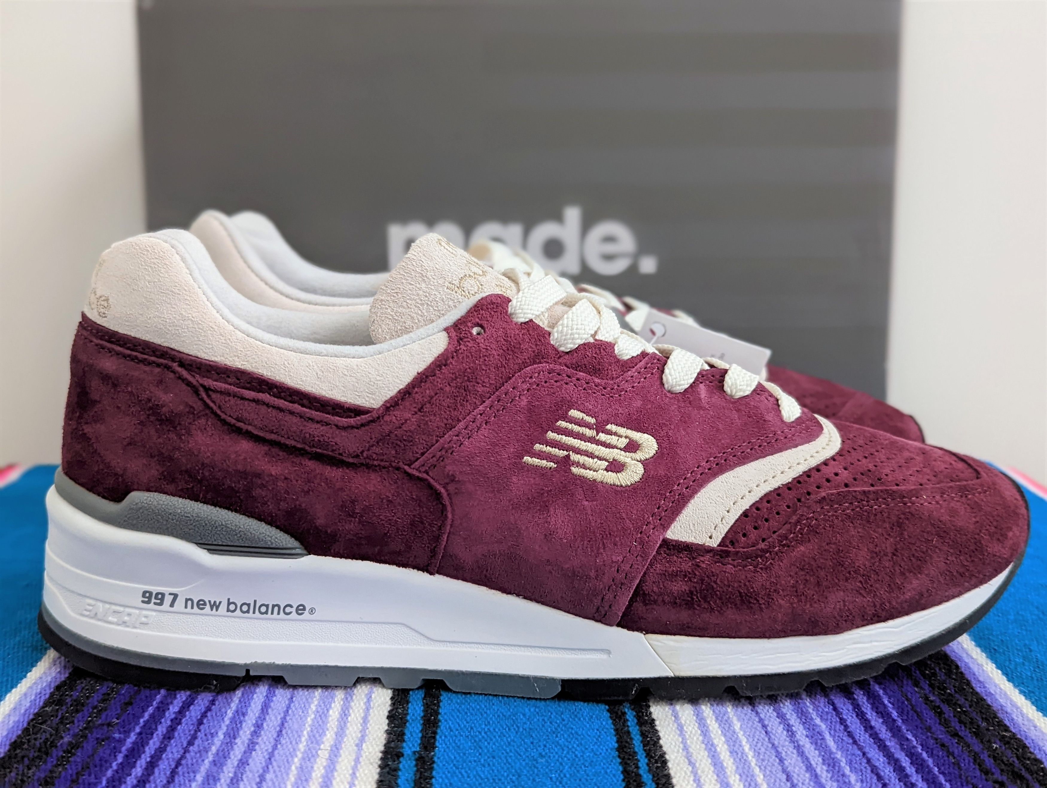 New Balance × Todd Snyder 997 Todd Snyder Triborough Burgundy Size US 10.5 / EU 43-44 - 2 Thumbnail