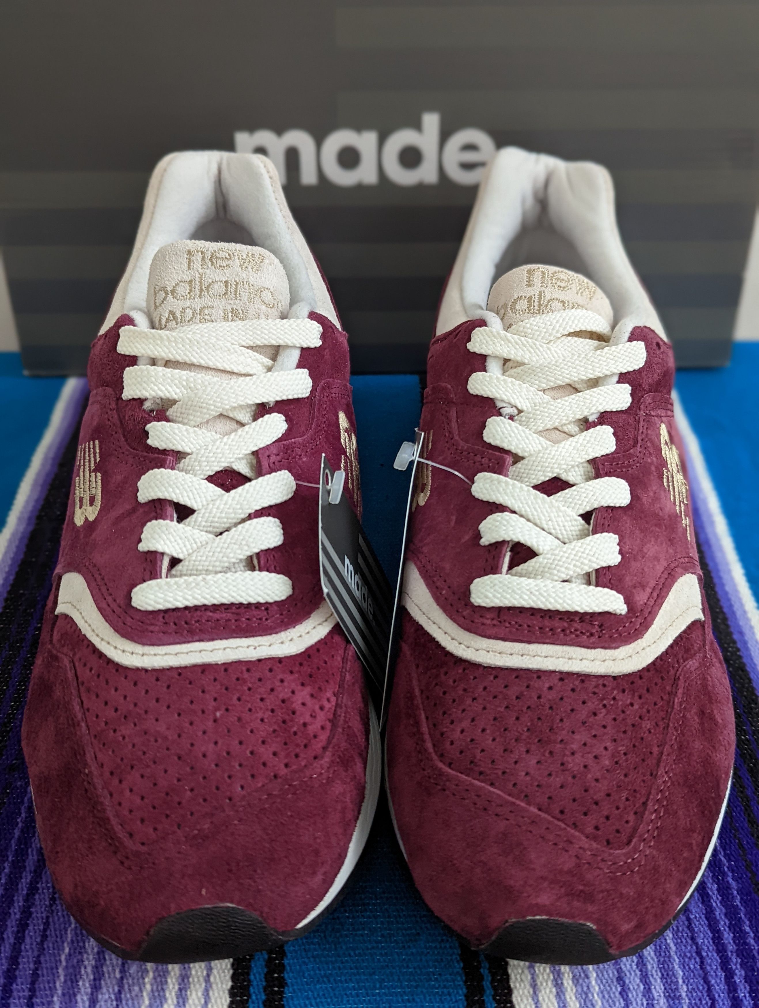 New Balance × Todd Snyder 997 Todd Snyder Triborough Burgundy Size US 10.5 / EU 43-44 - 4 Thumbnail