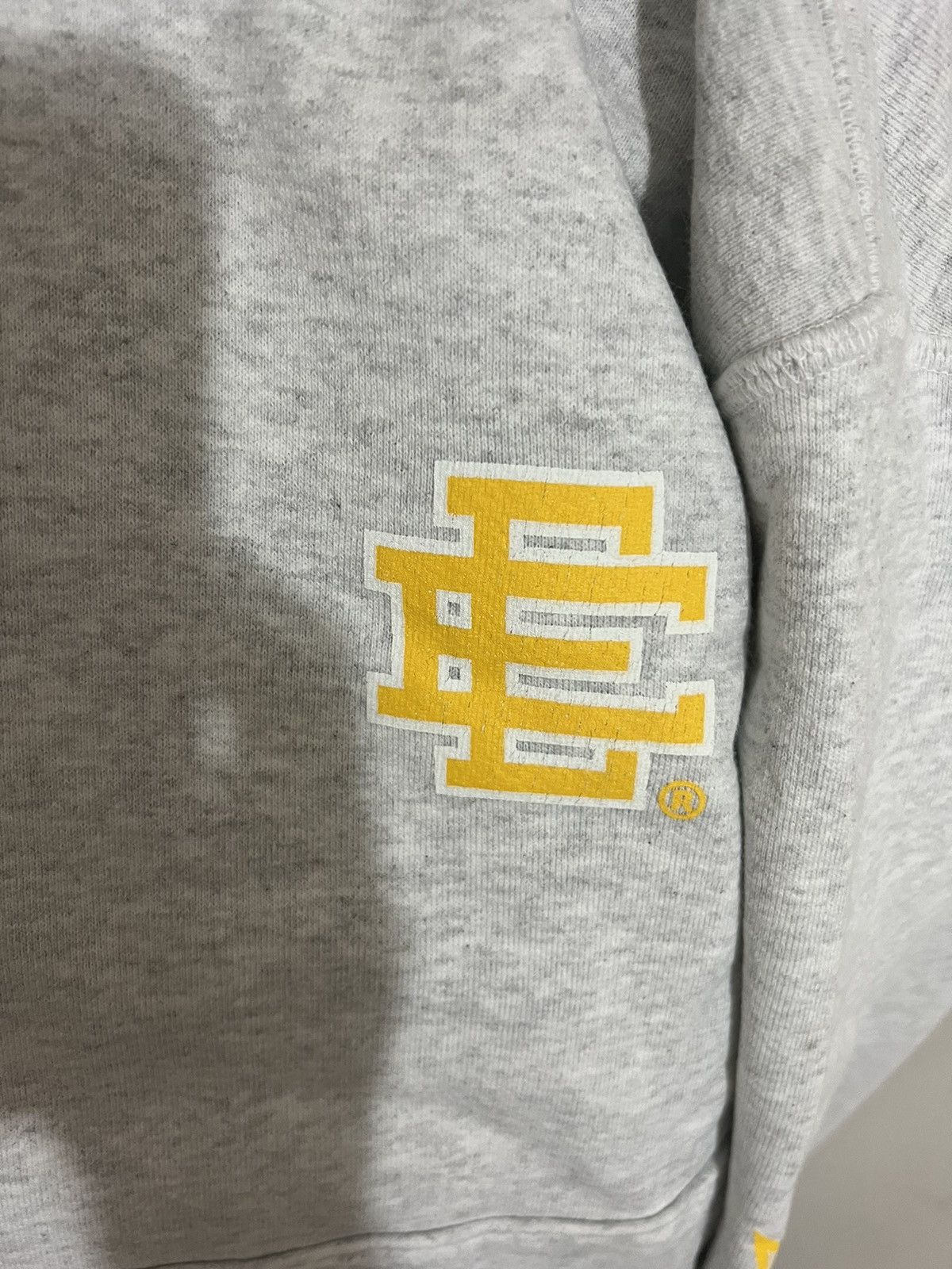 Eric Emanuel Eric Emanuel grey with purple & yellow bolt hoodie Size US XL / EU 56 / 4 - 2 Thumbnail