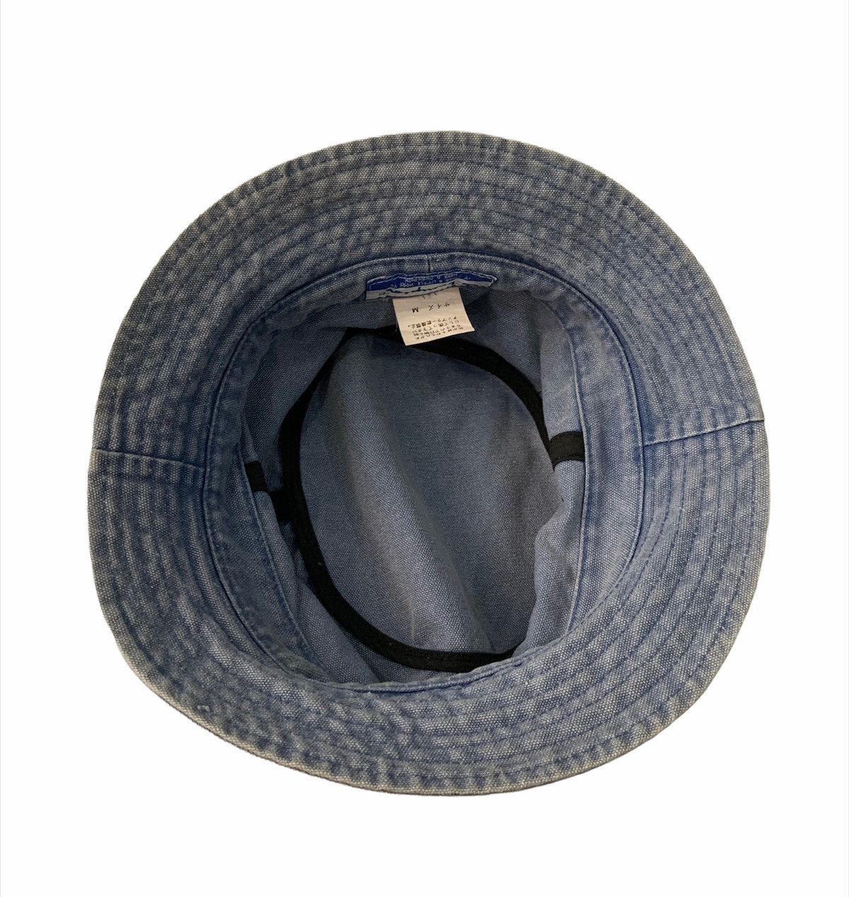 Champion × Indigo × Vintage 🏖 90s Champion Blue Indigo Distressed Bucket Hats Size ONE SIZE - 3 Thumbnail