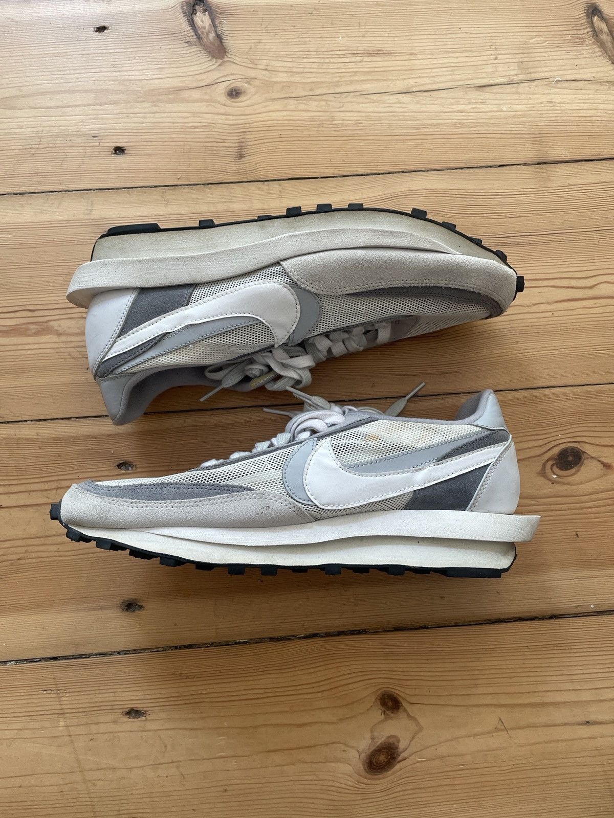 Nike Sneaker Nike Ld Waffle Sacai Summit White On Feet Sacai