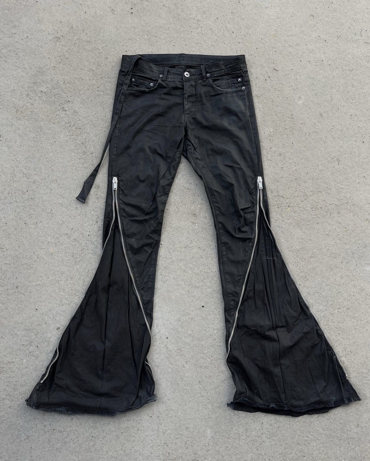 image of Rick Owens Banana Cut OG Pants in Black, Men's (Size 29)