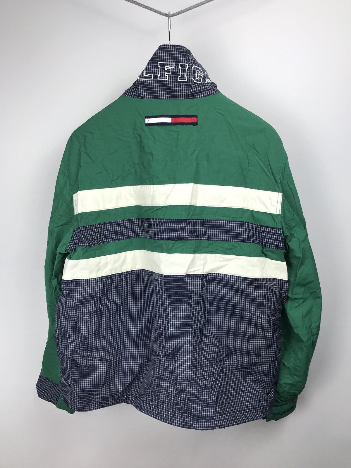 Tommy Hilfiger Tommy Hilfiger Vintage Logo Nylon Green Blue Jacket L OU027 Size US L / EU 52-54 / 3 - 9 Thumbnail