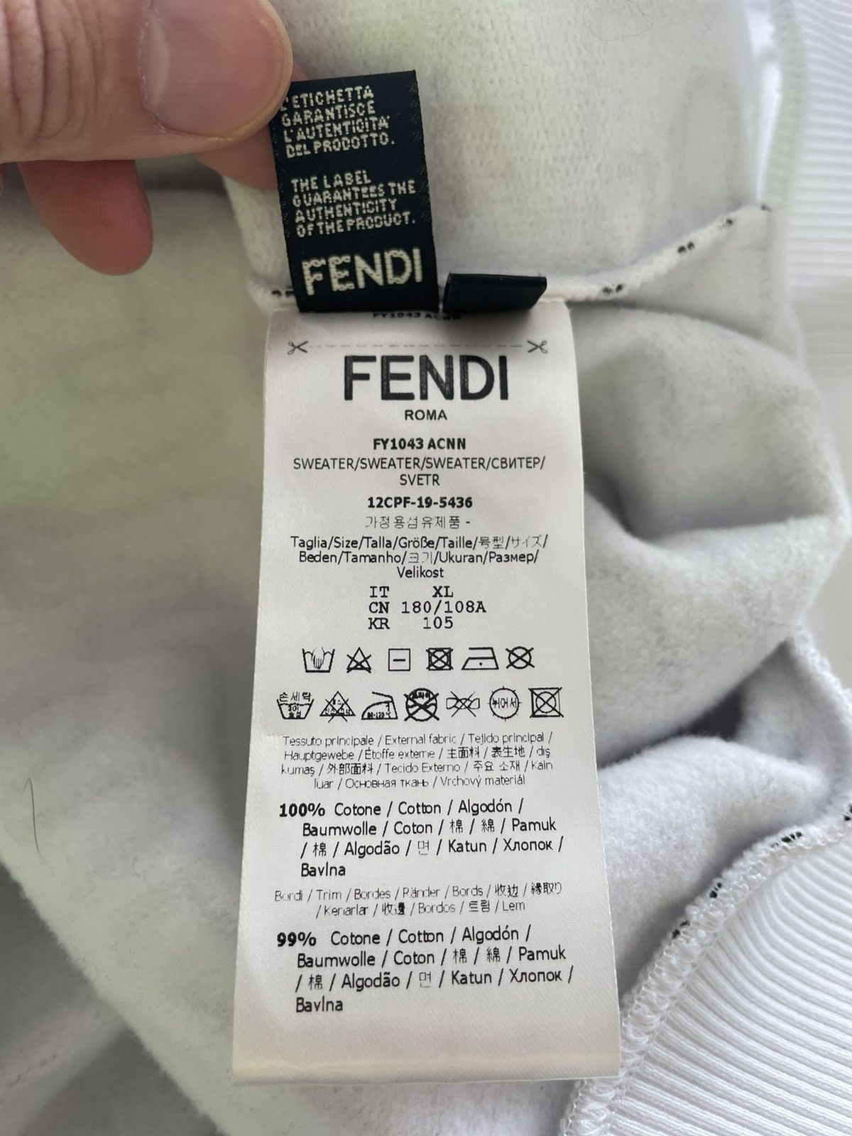Fendi Super Runway Fendi x Joshua Vides Fendi Hoodie Size US XL / EU 56 / 4 - 11 Thumbnail