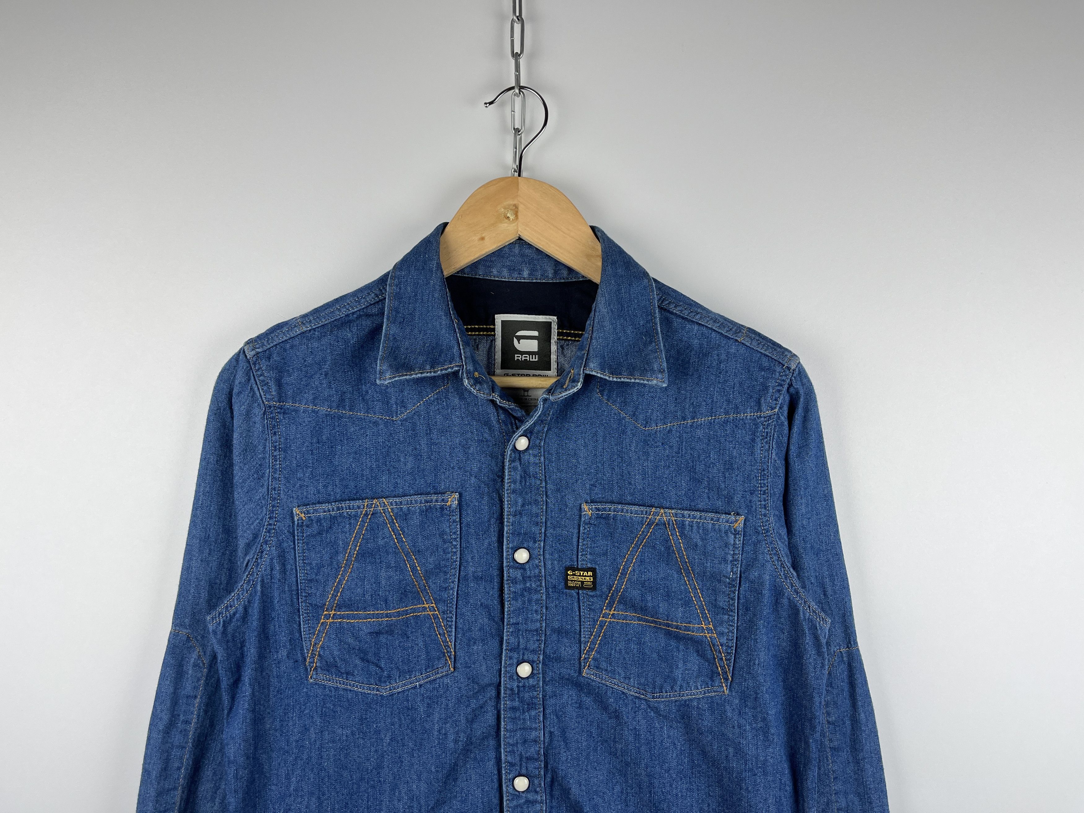 G-Star G-Star RAW Denim Jeans Long Sleeve Shirt Size US S / EU 44-46 / 1 - 3 Thumbnail
