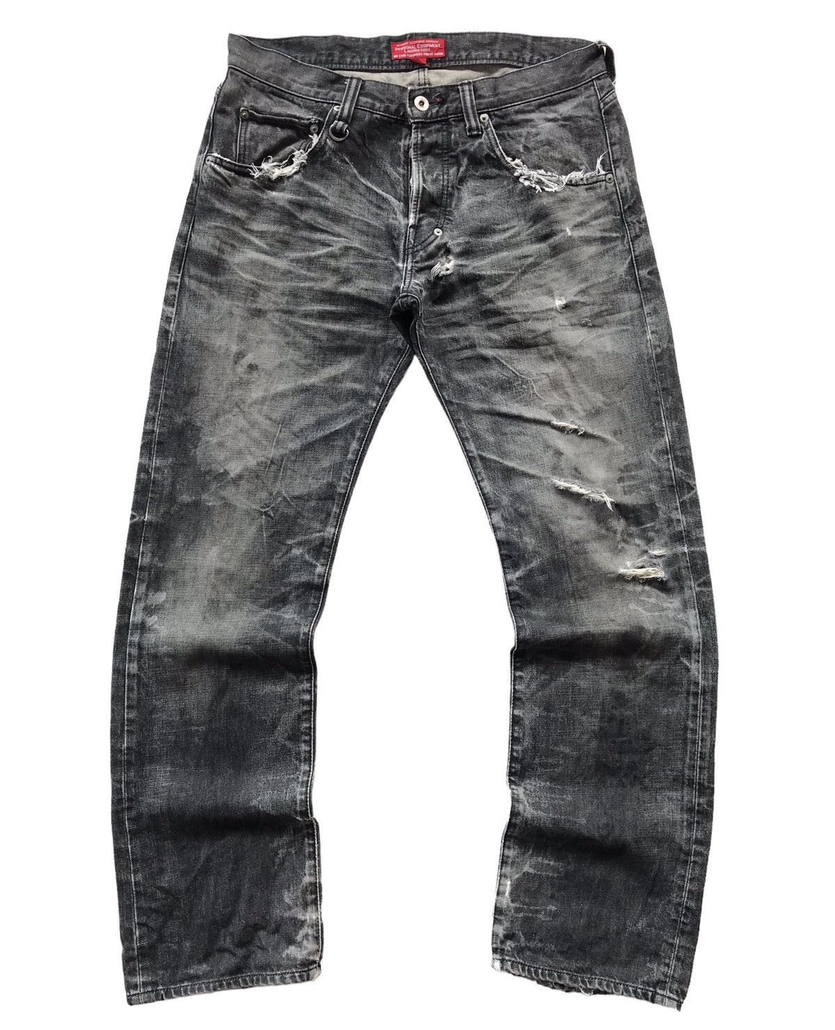 image of Distressed Denim x Nitraid Vintage Nitraid Distressed Jeans in Black, Men's (Size 34)