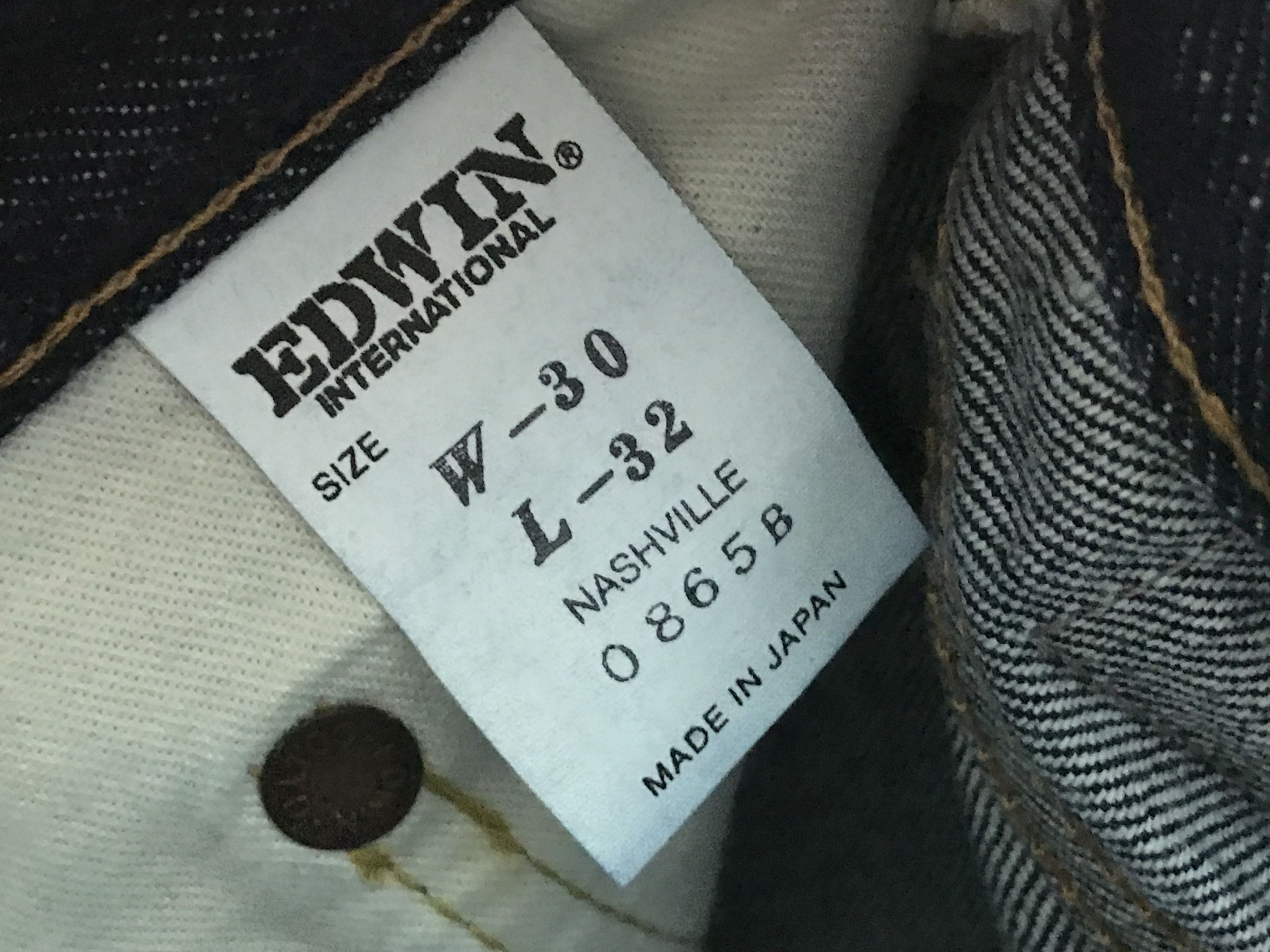 Edwin × Japanese Brand Edwin Vintage Selvedge Denim Jeans Made in Japan 30/32 Size US 30 / EU 46 - 6 Thumbnail