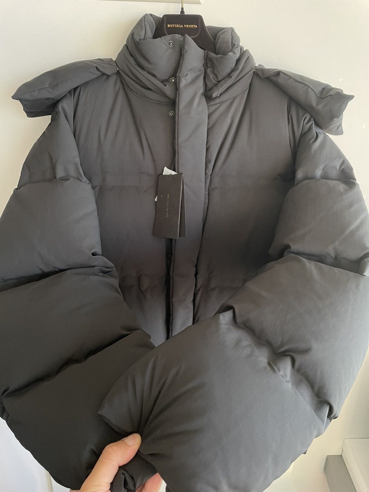 Bottega Veneta $4k Value Super Runway Grey Goose Down Coat By Daniel Lee Size US XL / EU 56 / 4 - 5 Thumbnail