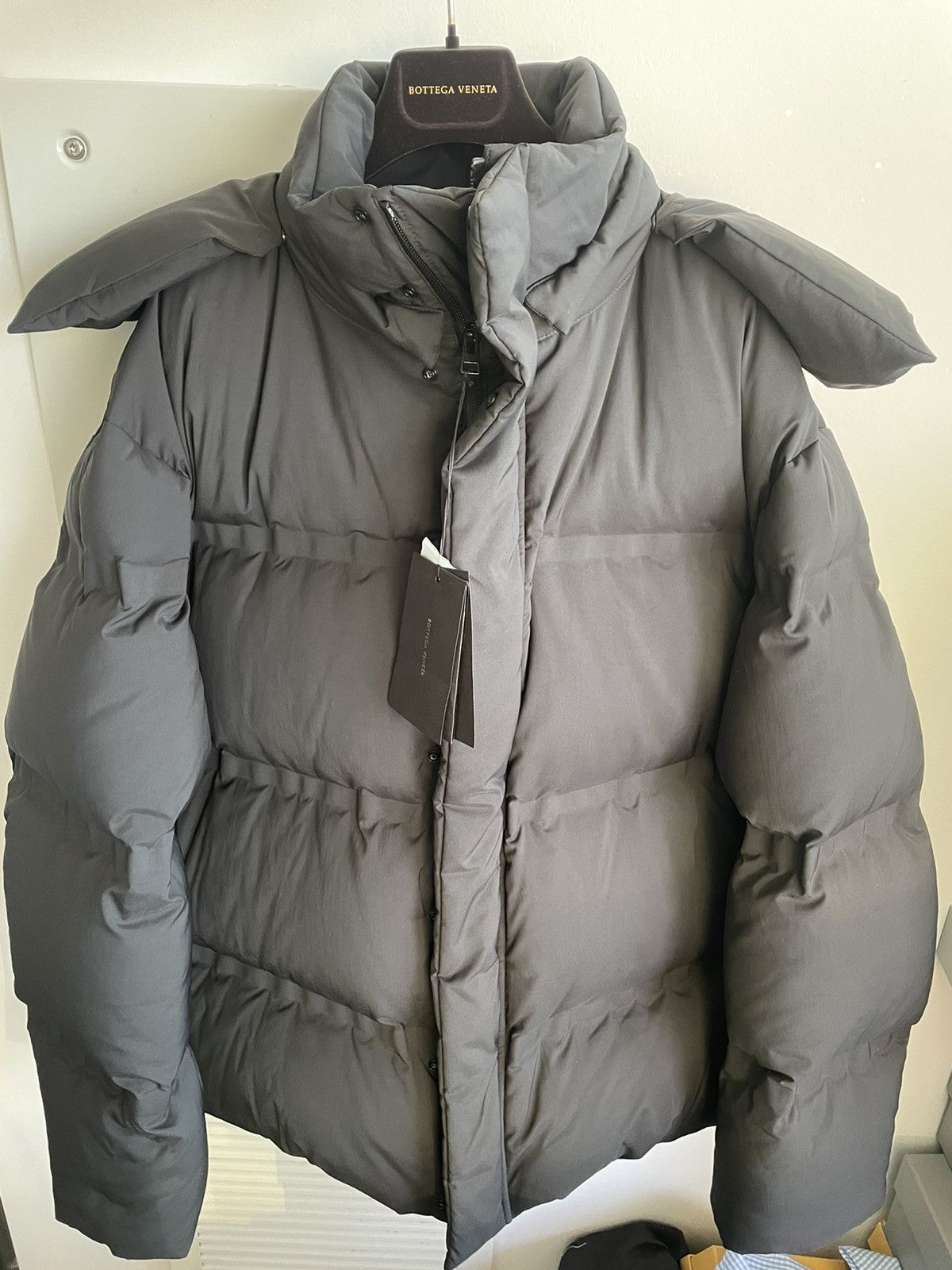 Bottega Veneta $4k Value Super Runway Grey Goose Down Coat By Daniel Lee Size US XL / EU 56 / 4 - 14 Thumbnail