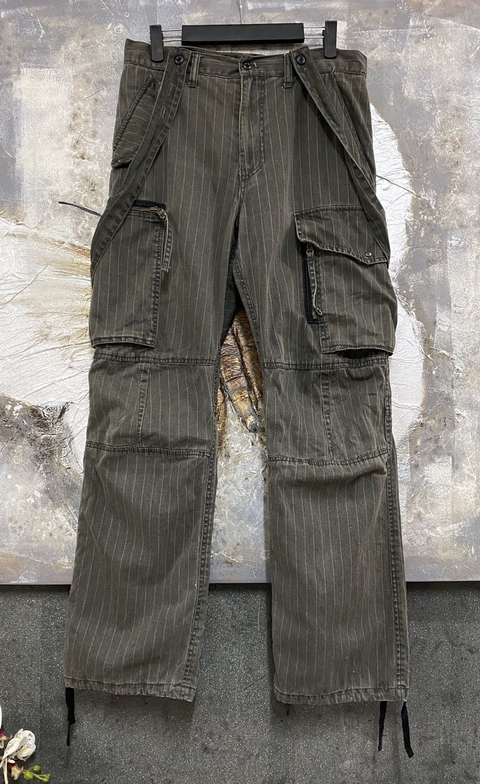 PPFM PPFM Suspenders Bondage Multipocket Cargo Pants W32 Size US 32 / EU 48 - 1 Thumbnail