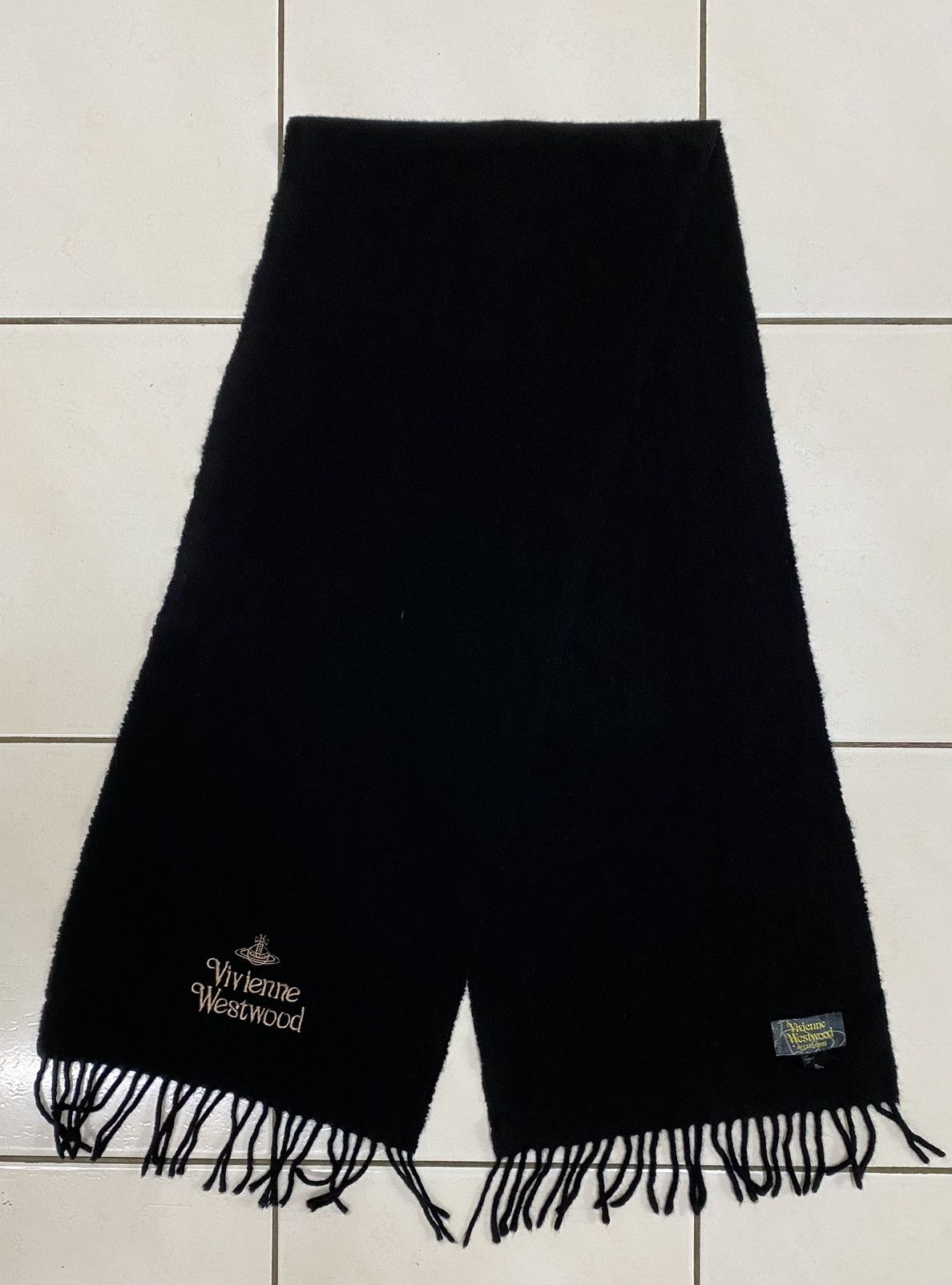 Vivienne Westwood Vintage Vivienne Westwood Wool Scarf Muffler Size ONE SIZE - 1 Thumbnail