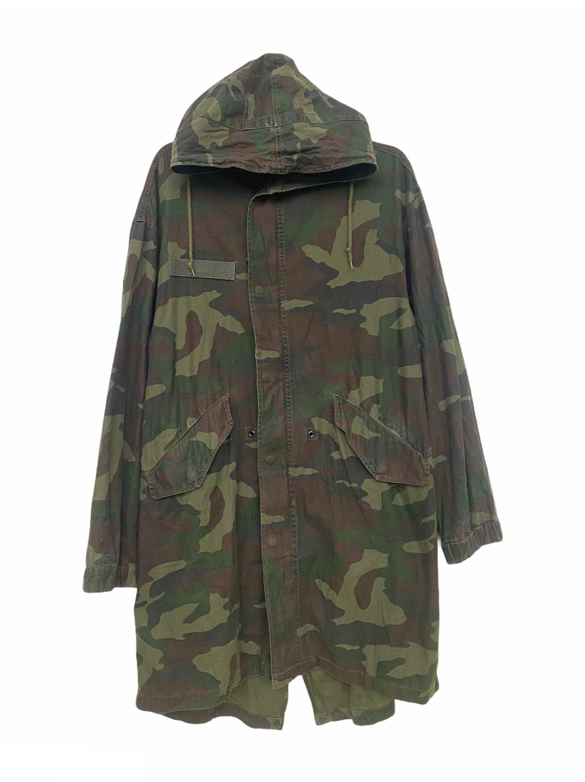 Vintage Vintage Military Long Jacket GK91 Size US L / EU 52-54 / 3 - 1 Thumbnail