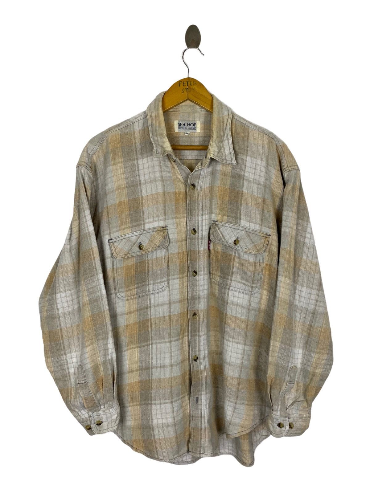 Flannel × Port & Company × Vintage GK155 VINTAGE SEA HOP CLOTHING COMPANY FLANNEL JACKET Size US L / EU 52-54 / 3 - 1 Thumbnail