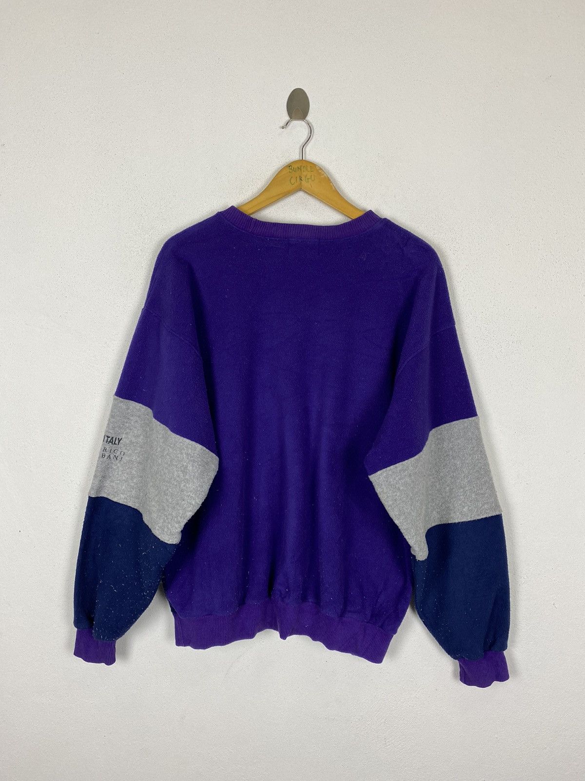 Enrico Coveri × Vintage GK153 VINTAGE ENRICO ALBANI EMBROIDERY LOGO SWEATER Size US L / EU 52-54 / 3 - 4 Thumbnail