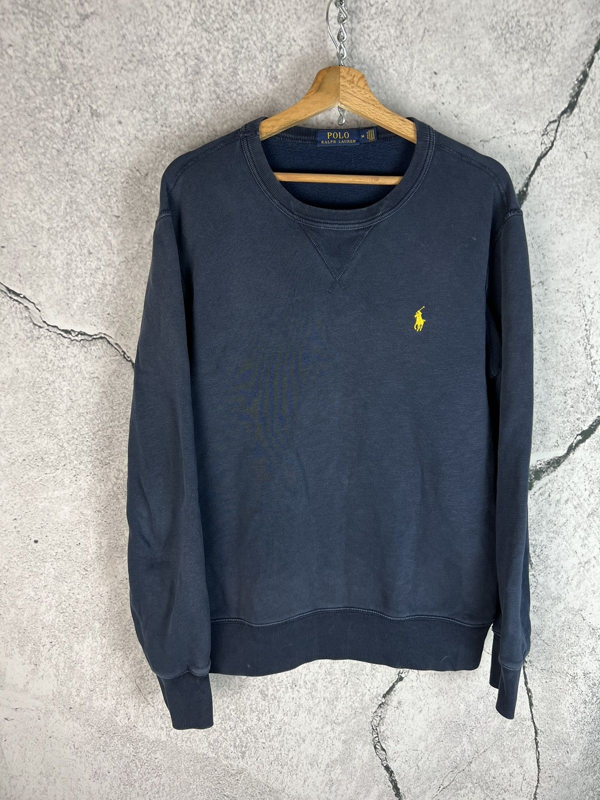 Polo Ralph Lauren Vintage washed navy Polo Ralph Lauren Crewneck sweatshirt Size US M / EU 48-50 / 2 - 1 Thumbnail